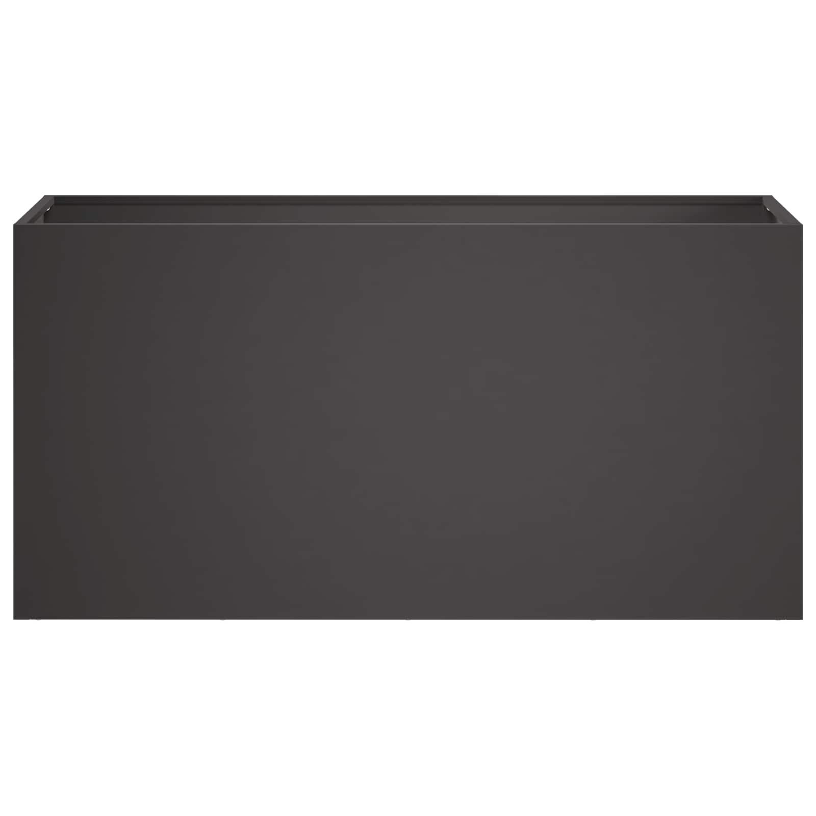 vidaXL Γλάστρα Κήπου Μαύρο 100 x 30 x 50 cm Ψυχρής έλασης χάλυβας - Image 3