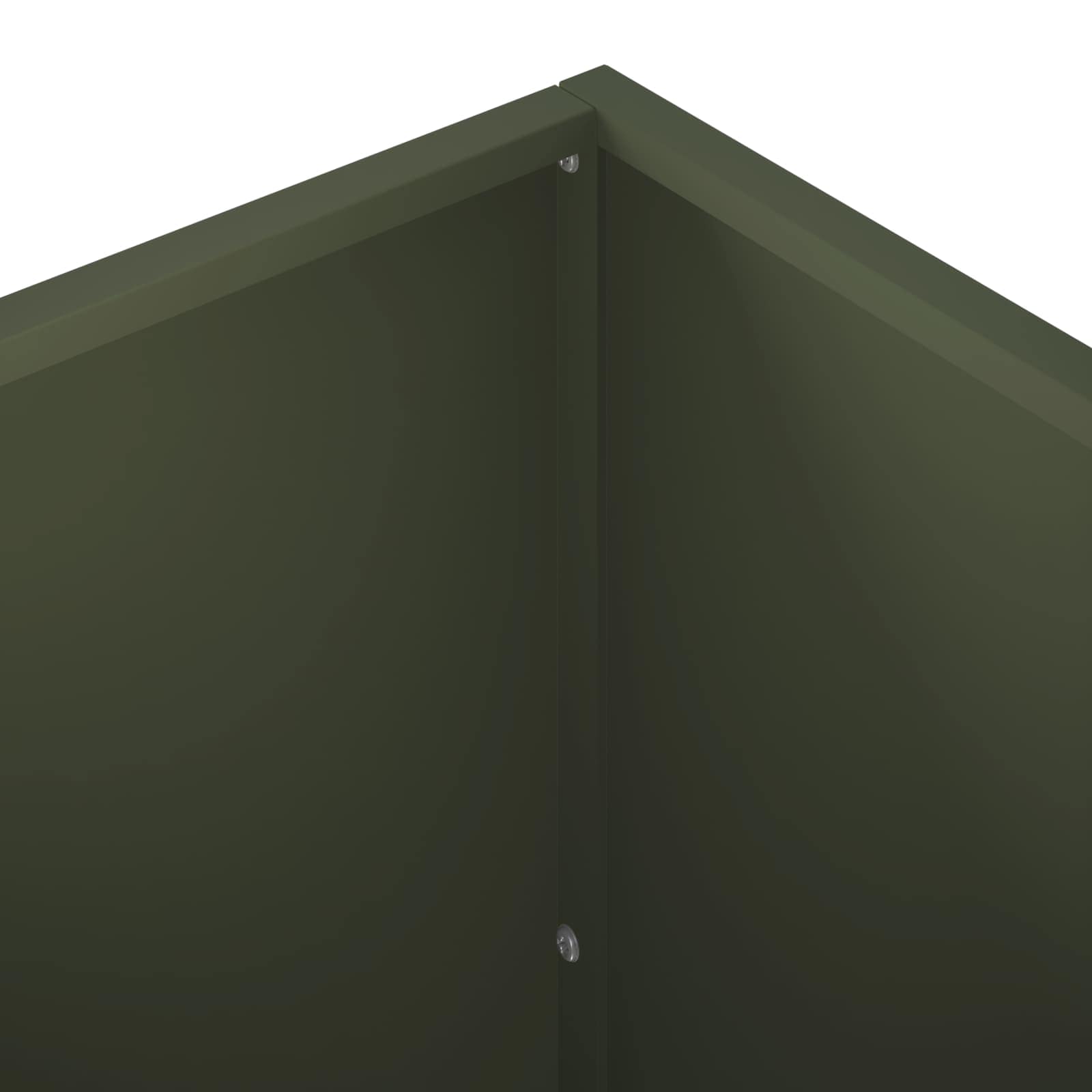 vidaXL Γλάστρα Κήπου Λαδί 100 x 30 x 50 cm Ψυχρής έλασης χάλυβας - Image 5