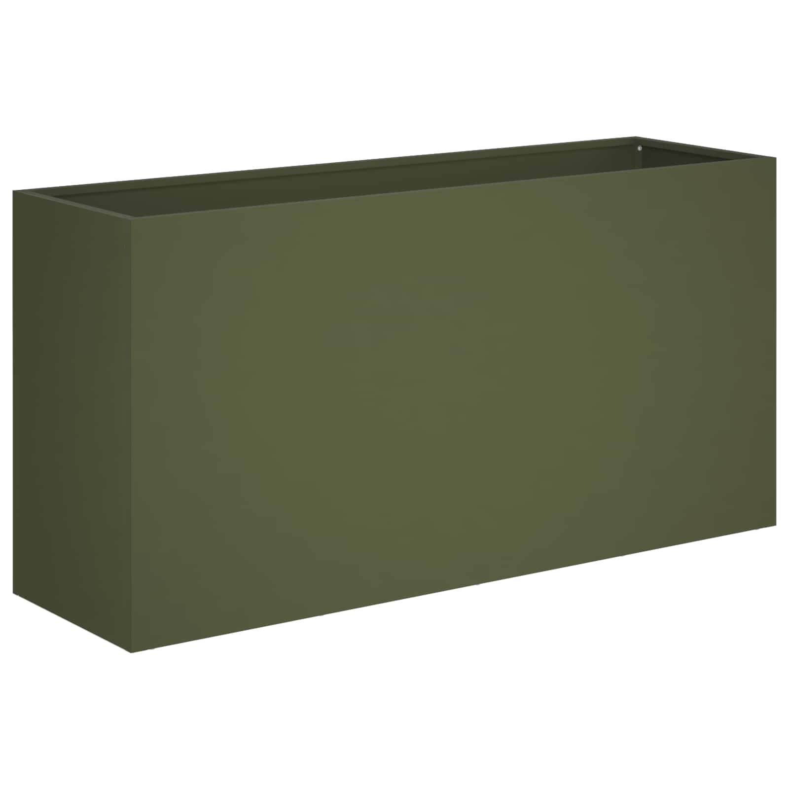 vidaXL Γλάστρα Κήπου Λαδί 100 x 30 x 50 cm Ψυχρής έλασης χάλυβας - Image 2