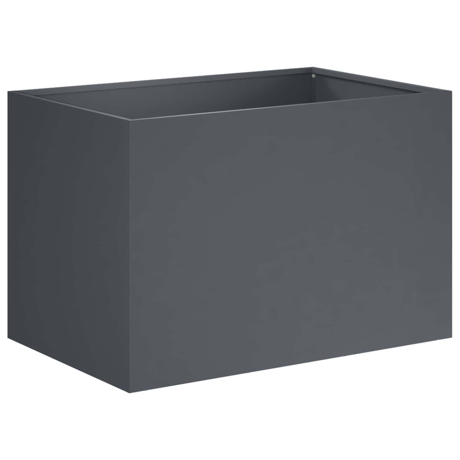 vidaXL Γλάστρα Κήπου 2 τμχ. Ανθρακί 50 x 40 x 40 εκ. - Image 3