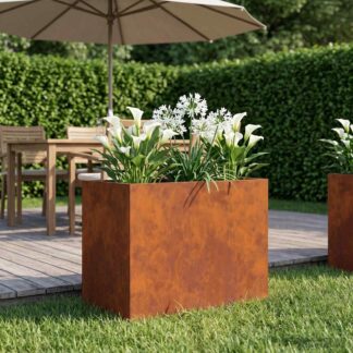 vidaXL Γλάστρα Κήπου Σκ rusty 50 x 40 x 50 εκ