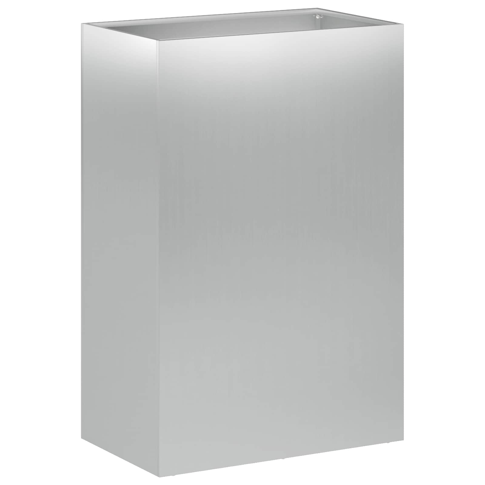 vidaXL Γλάστρα Κήπου Ασημί 50 x 40 x 75 εκ. Γαλβανισμένος Χάλυβας - Image 2