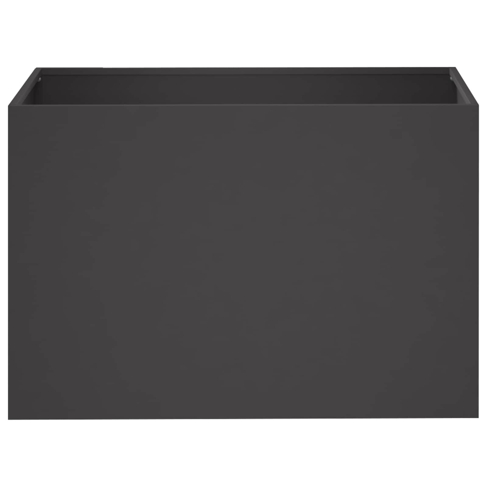 vidaXL Γλάστρα Κήπου Μαύρο 60 x 40 x 40 εκ. Ψυχρής έλασης χάλυβας - Image 3