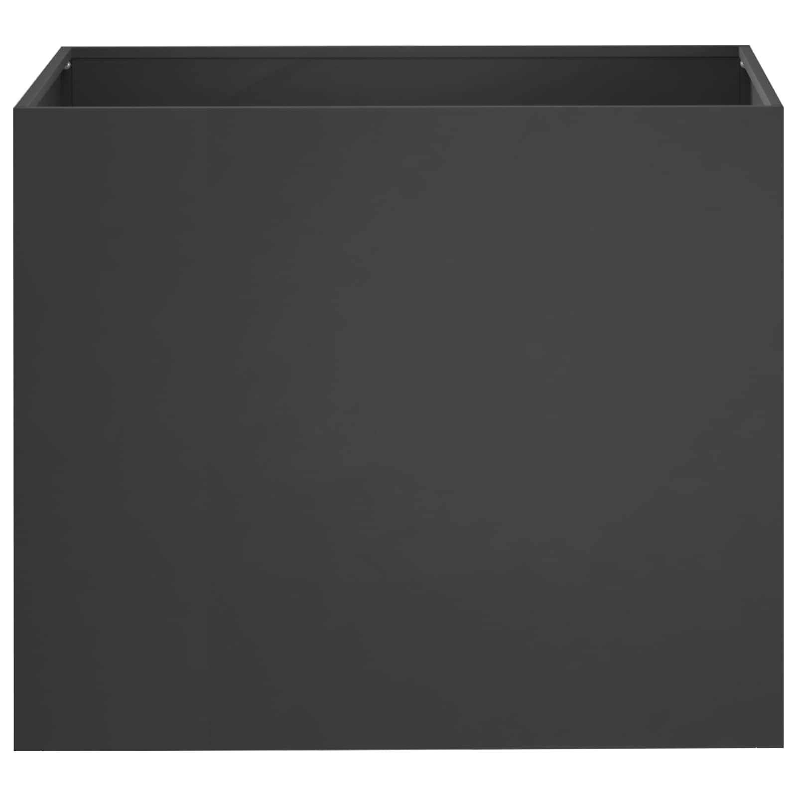vidaXL Γλάστρα Κήπου Μαύρο 60 x 40 x 50 cm Ψυχρής έλασης χάλυβας - Image 3