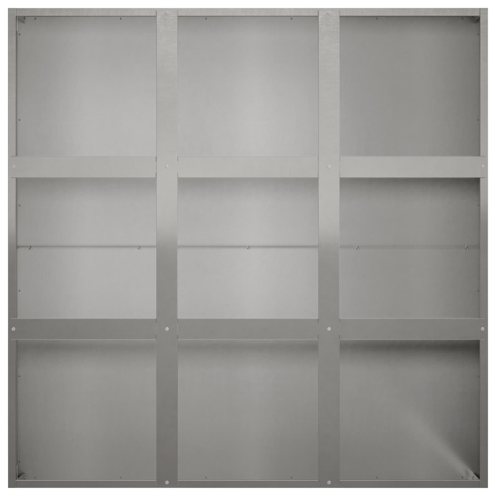 vidaXL Γλάστρα Κήπου Ασημί 100 x 100 x 40 cm Ανοξείδωτο Ατσάλι - Image 4