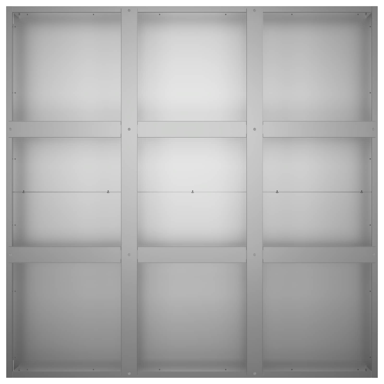 vidaXL Γλάστρα Κήπου Ασημί 100 x 100 x 40 cm Γαλβανισμένος Χάλυβας - Image 4