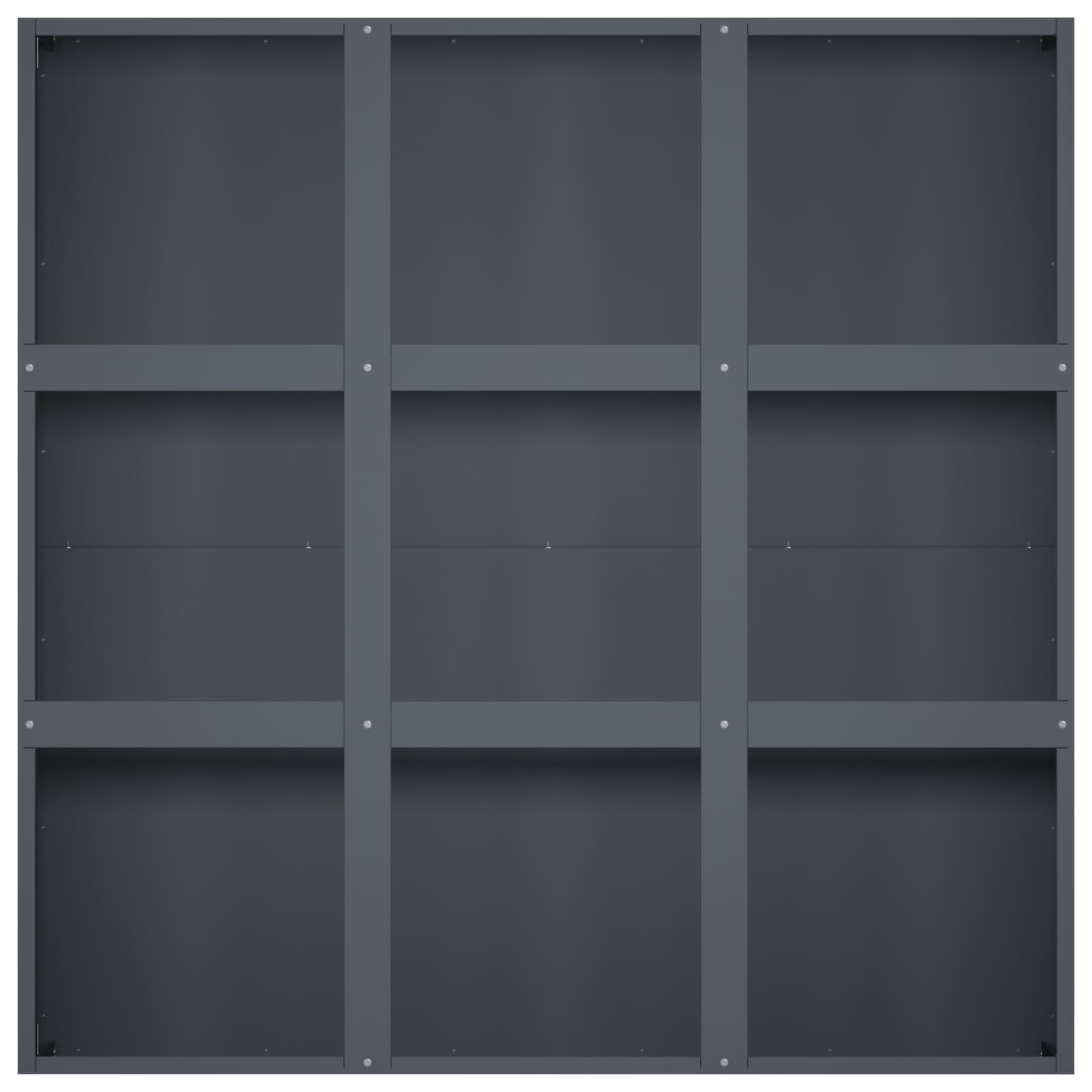 vidaXL Γλάστρα Κήπου Ανθρακί 100 x 100 x 50 cm Ψυχρής έλασης χάλυβας - Image 4