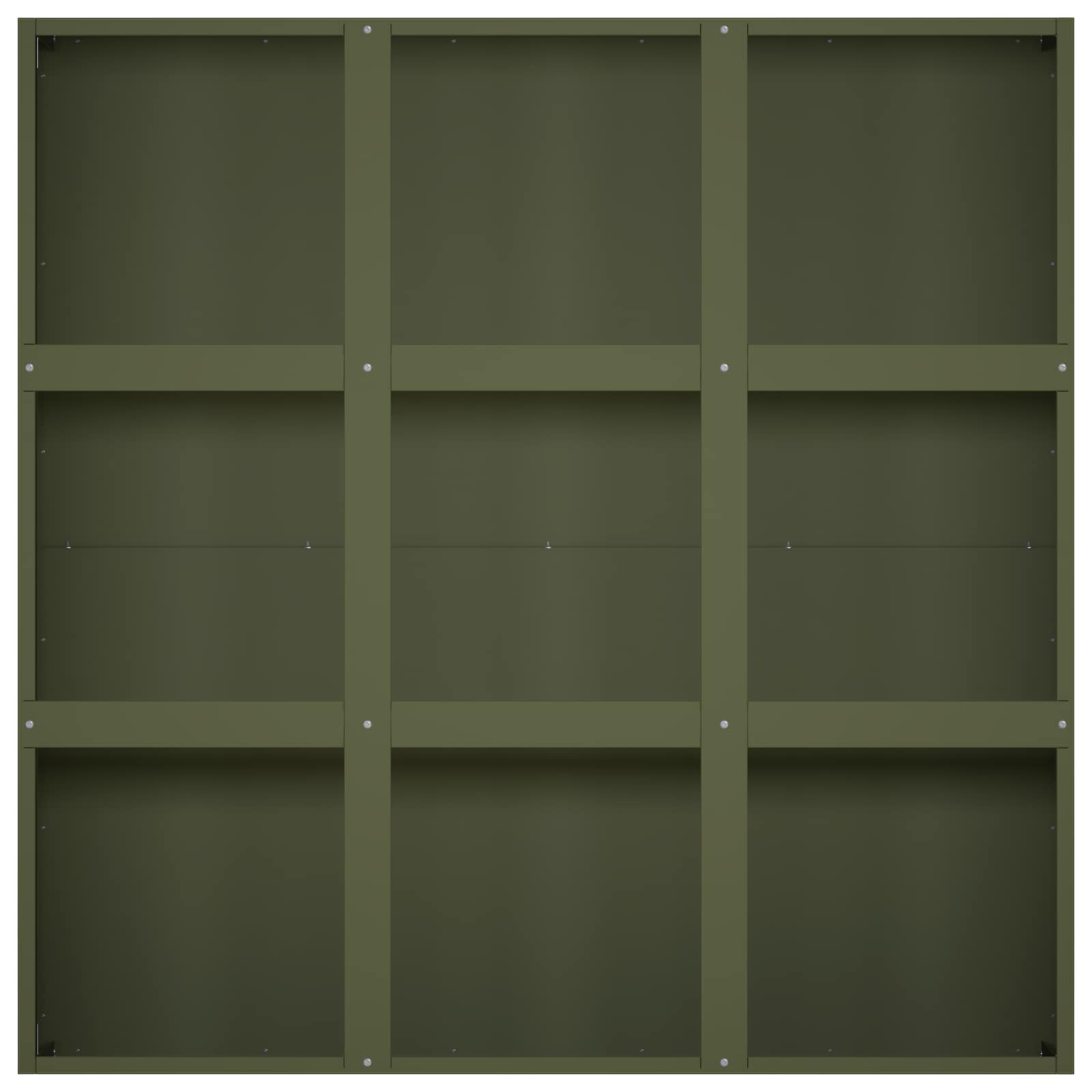 vidaXL Γλάστρα Κήπου Λαδί 100 x 100 x 50 cm Ψυχρής έλασης χάλυβας - Image 4