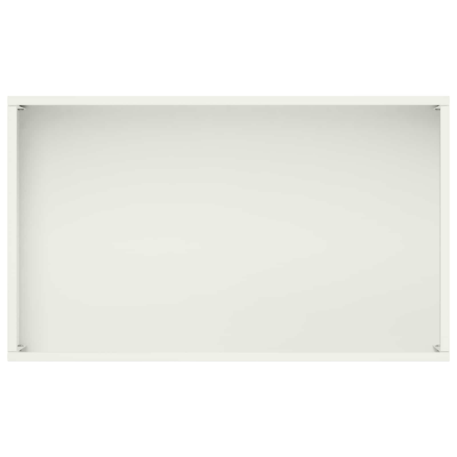 vidaXL Γλάστρα Κήπου Λευκό 50 x 30 x 75 εκ Ψυχρής έλασης χάλυβας - Image 5