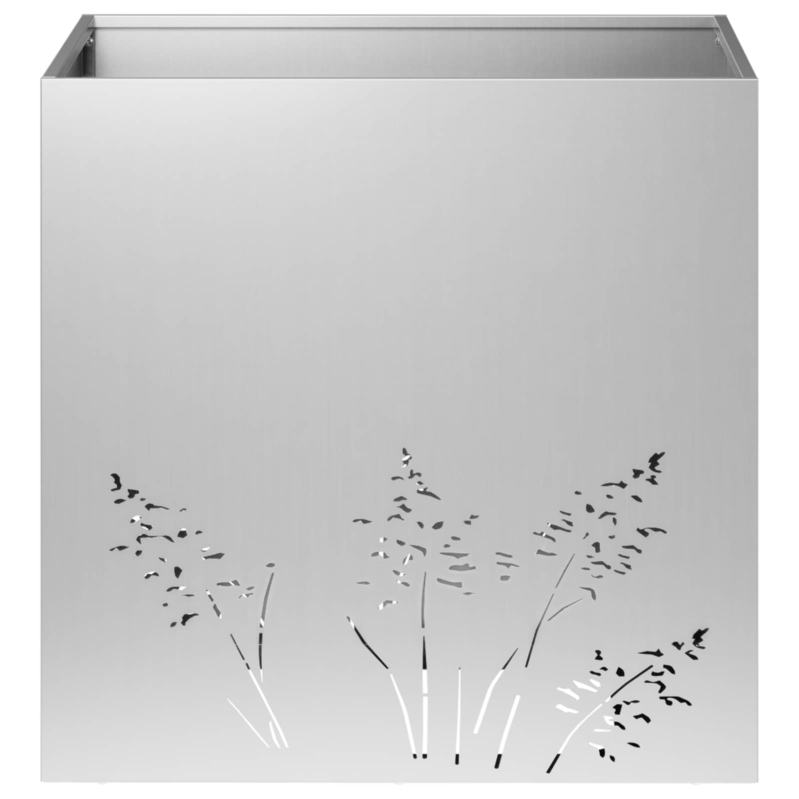 vidaXL Γλάστρα Κήπου 2 τμχ. Ασημί 50 x 50 x 49 cm - Image 5