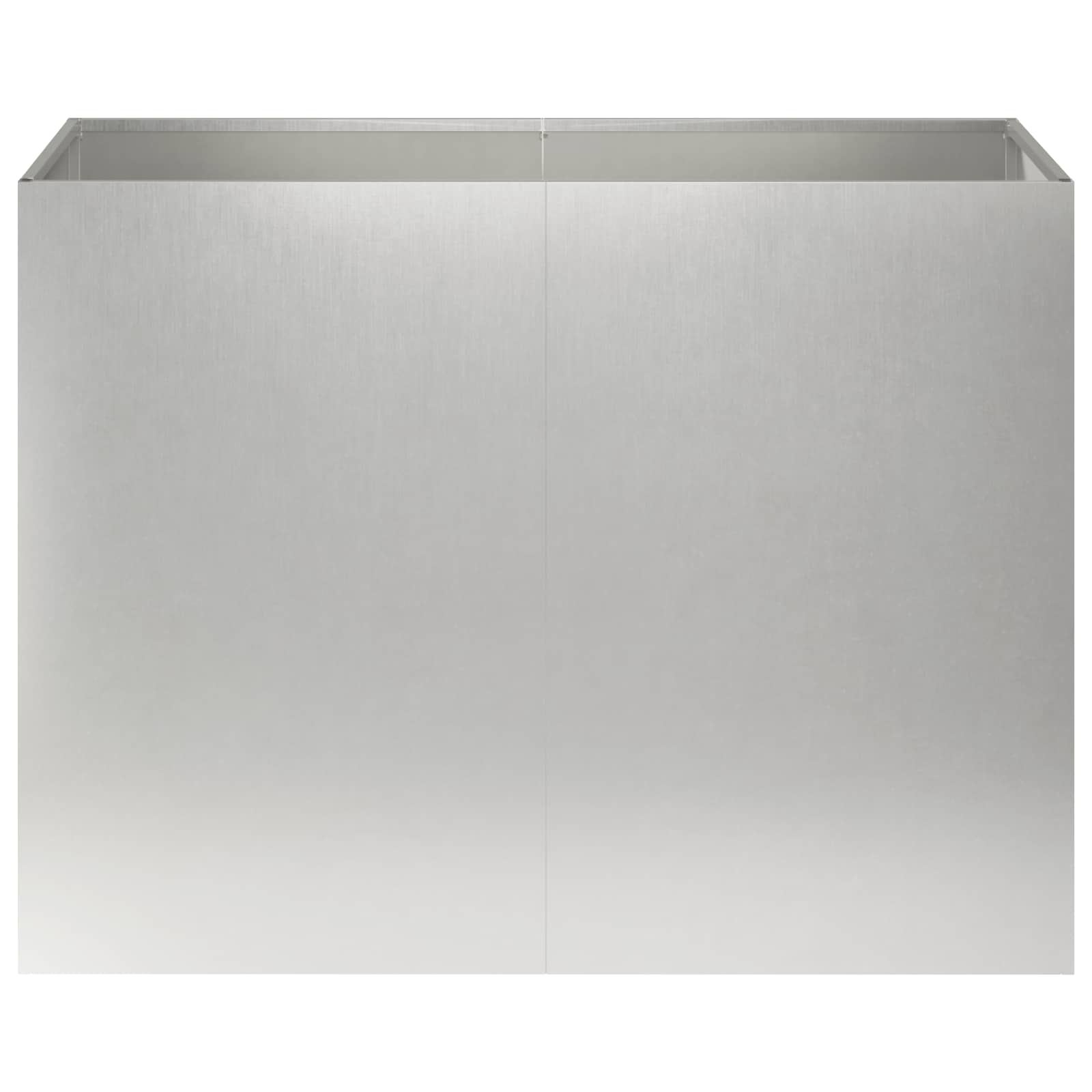 vidaXL Γλάστρα Κήπου Ασημί 80 x 40 x 60 cm Ανοξείδωτο Ατσάλι - Image 3