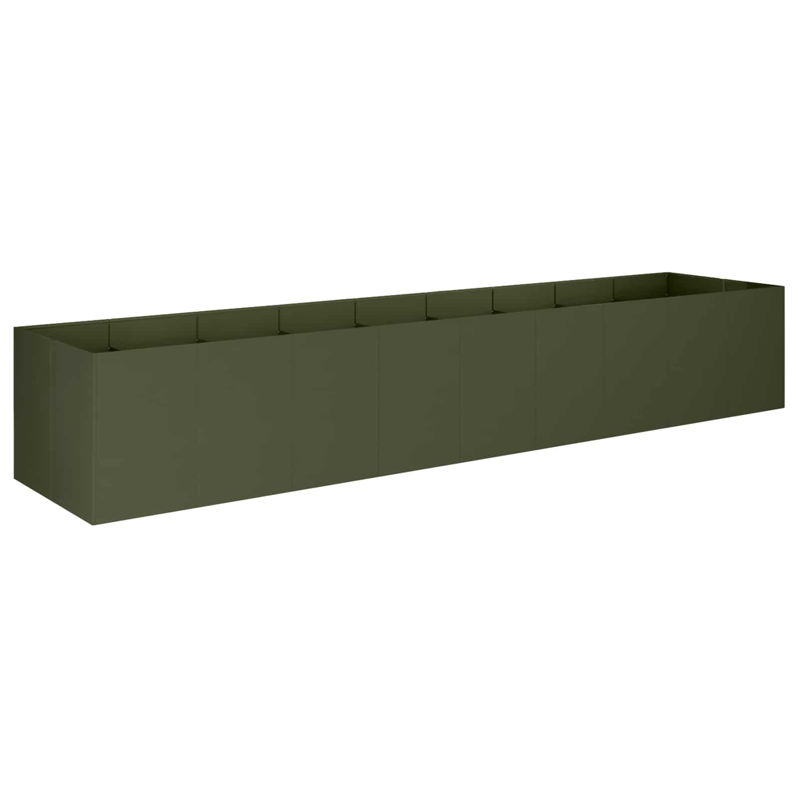 vidaXL Γλάστρα Κήπου Λαδί 360 x 80 x 60 εκ Ψυχρής έλασης χάλυβας - Image 2