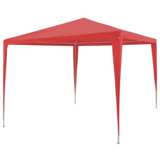 vidaXL Σκηνή Πάρτυ Κόκκινο 300 x 300 x 255 εκ