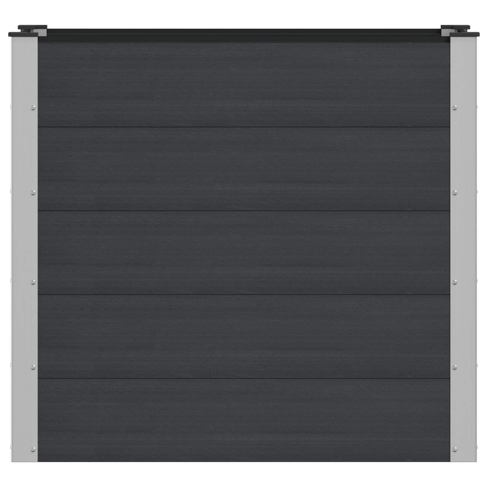 vidaXL Υπερυψωμένη Ζαρντινιέρα Μαύρο 100 x 50 x 91 cm - Image 3