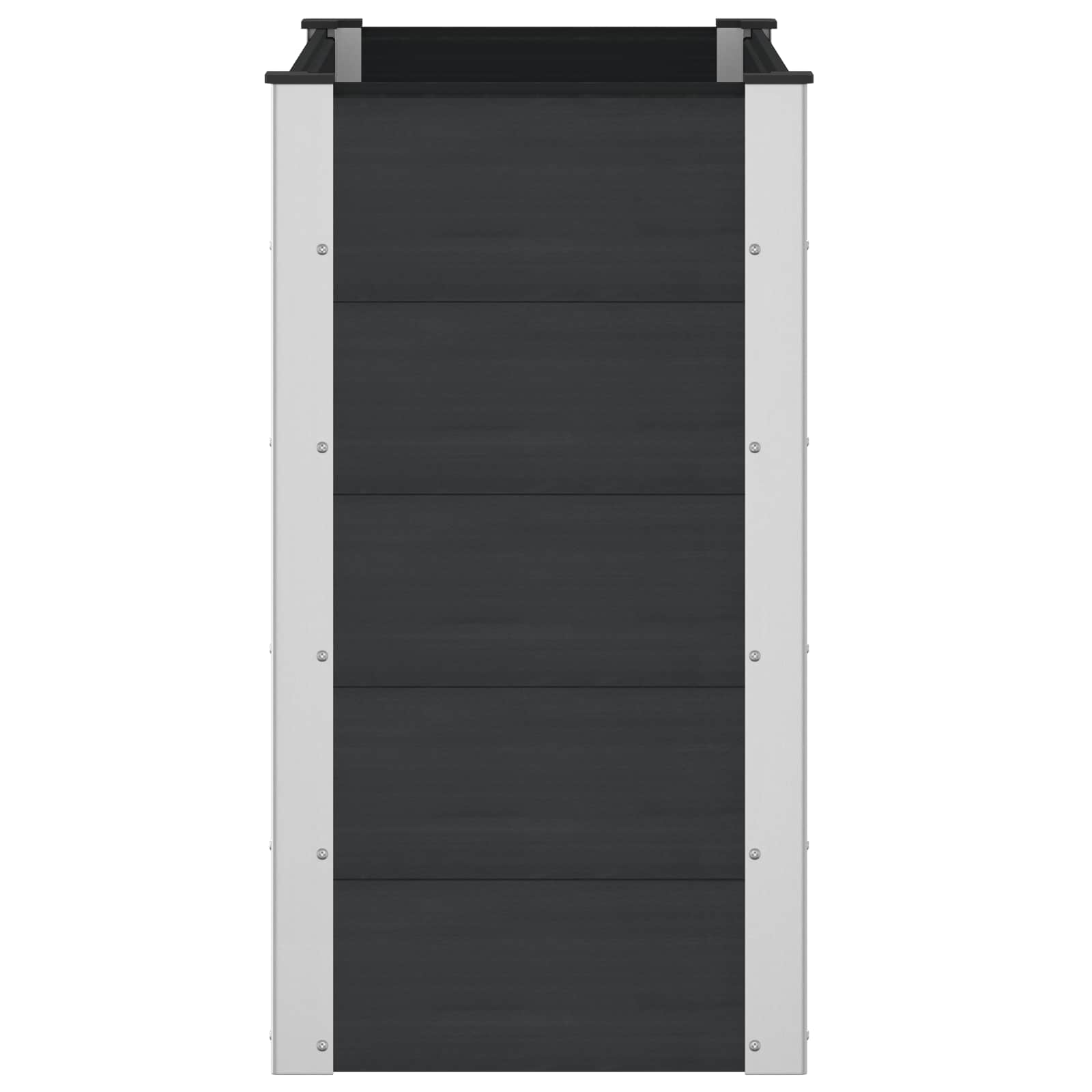 vidaXL Υπερυψωμένη Ζαρντινιέρα Μαύρο 100 x 50 x 91 cm - Image 4