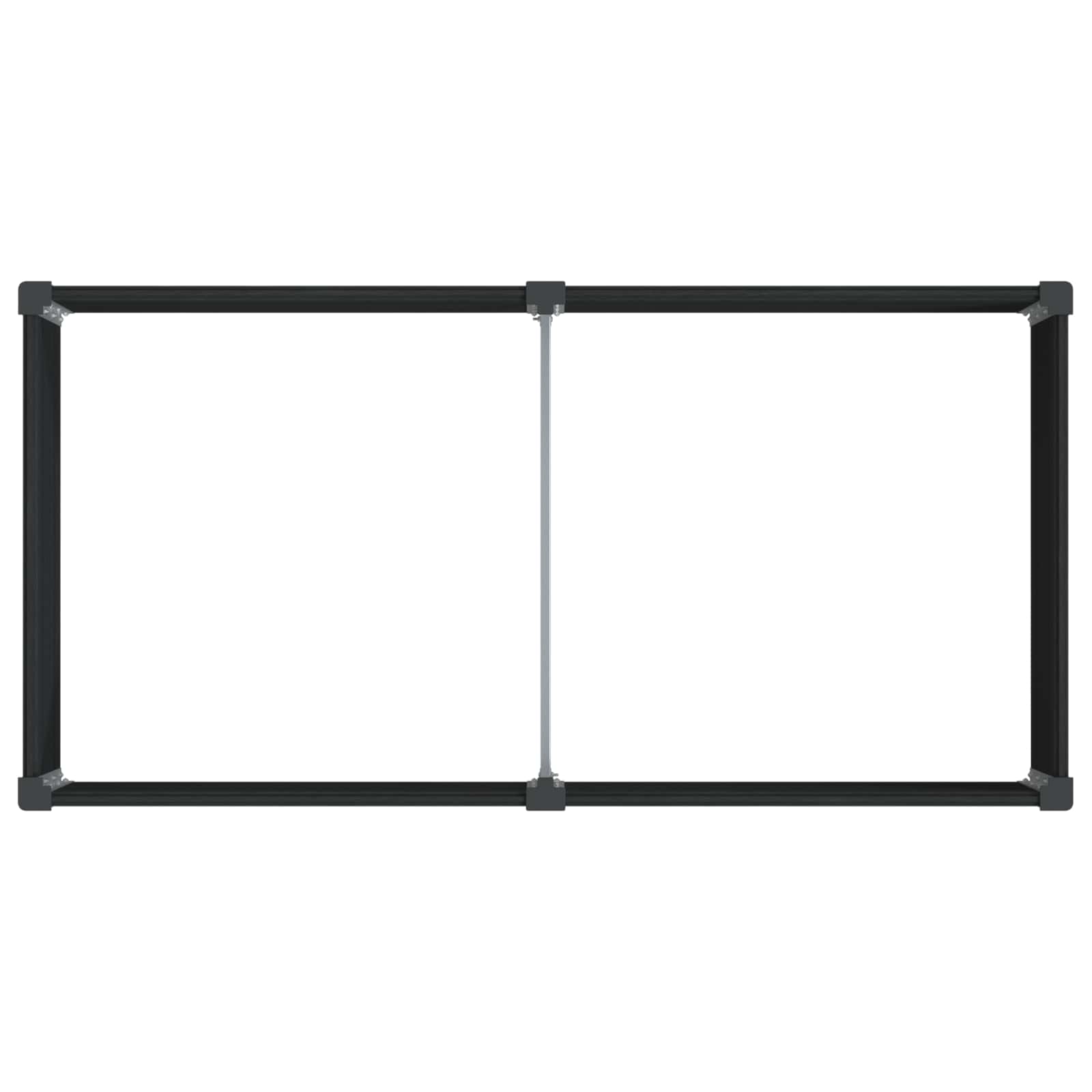 vidaXL Υπερυψωμένη Ζαρντινιέρα Μαύρο 100 x 50 x 91 cm - Image 5