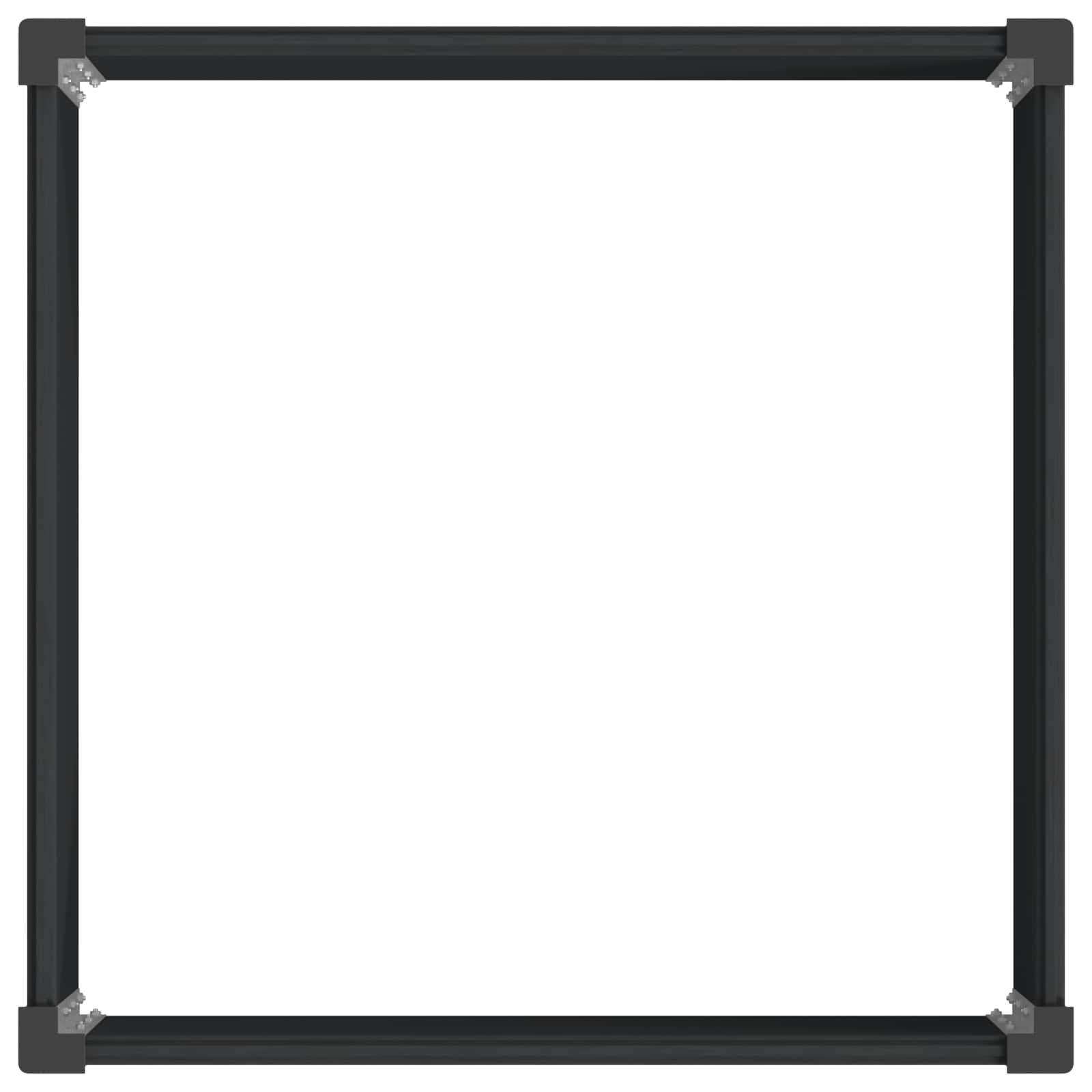 vidaXL Υπερυψωμένη Ζαρντινιέρα Μαύρο 100 x 100 x 91 cm - Image 5