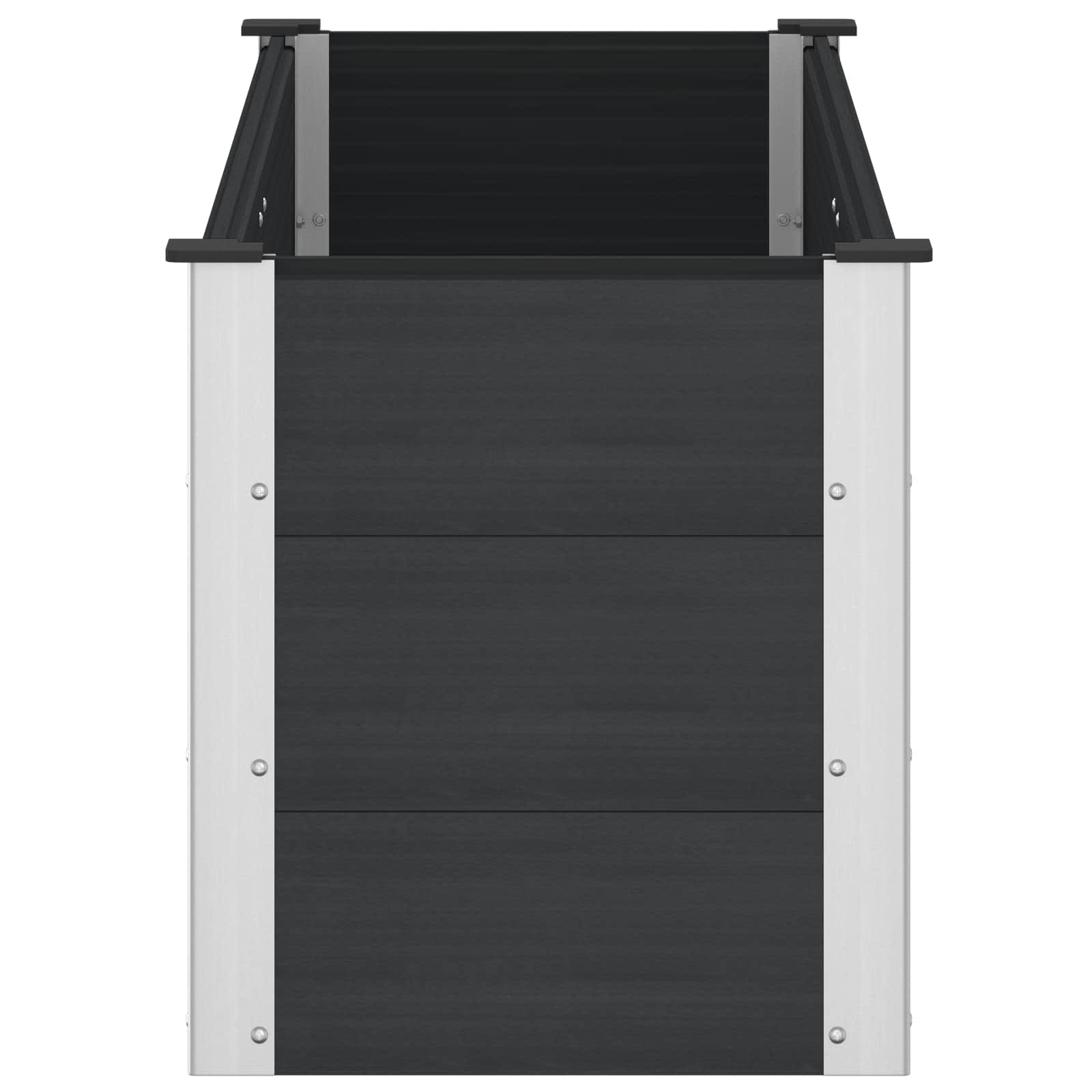 vidaXL Υπερυψωμένη Ζαρντινιέρα Μαύρο 150 x 50 x 54 cm - Image 4