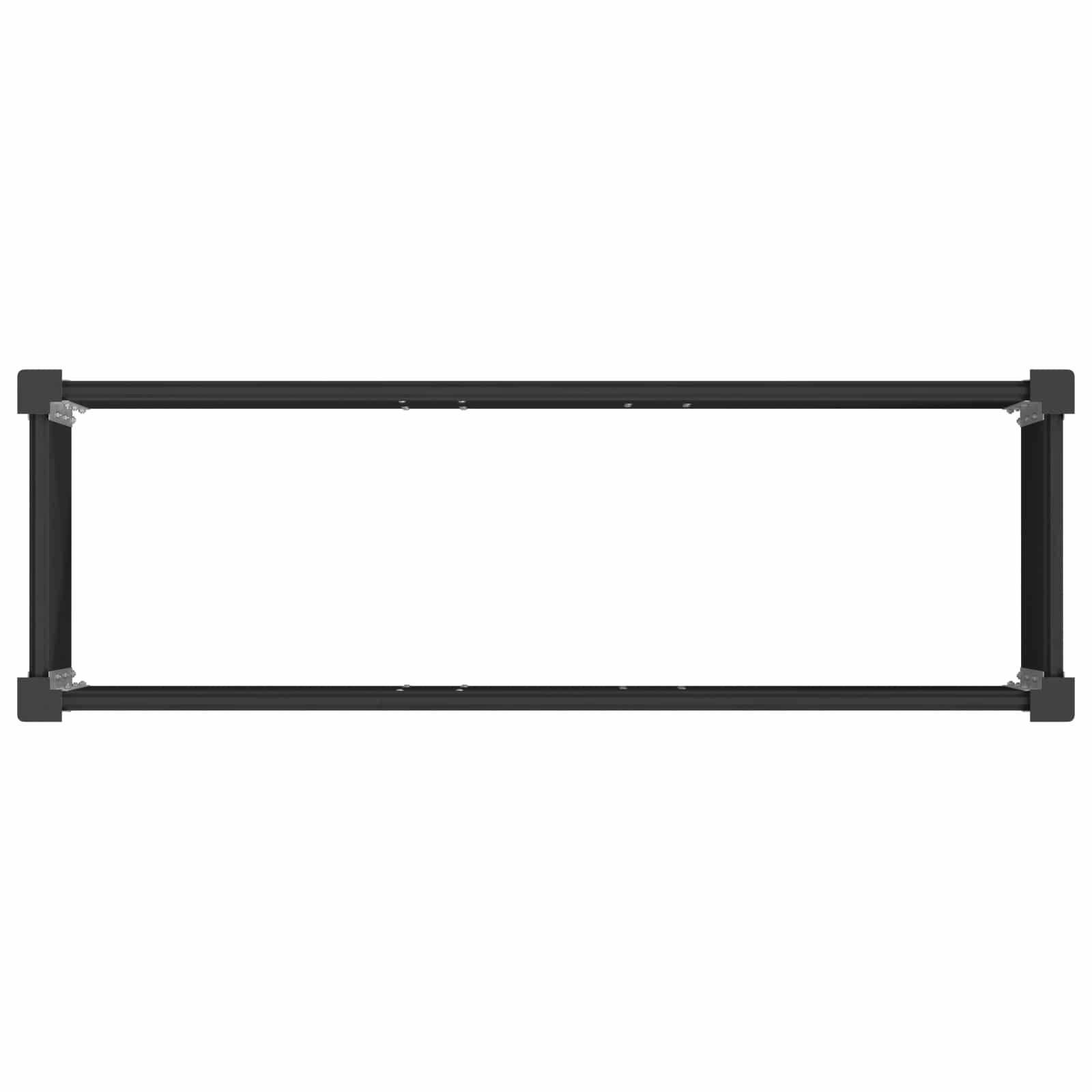 vidaXL Υπερυψωμένη Ζαρντινιέρα Μαύρο 150 x 50 x 54 cm - Image 5