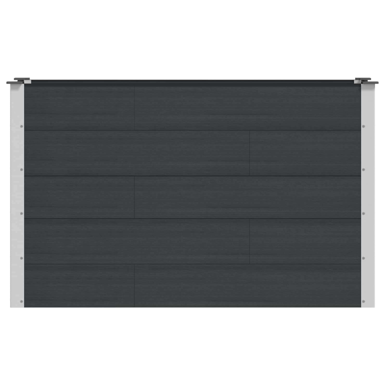 vidaXL Υπερυψωμένη Ζαρντινιέρα Μαύρο 150 x 50 x 91 cm - Image 3