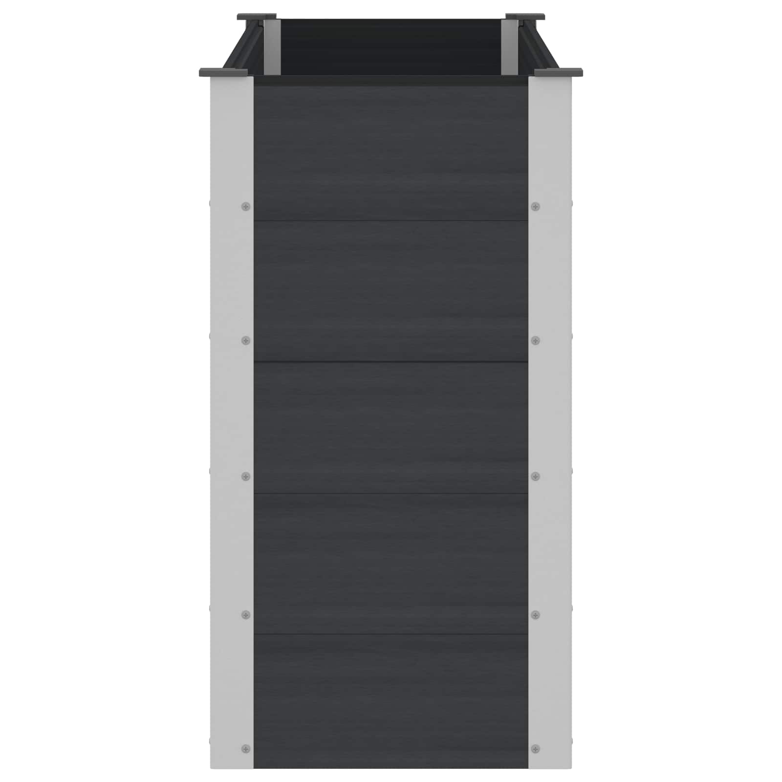 vidaXL Υπερυψωμένη Ζαρντινιέρα Μαύρο 150 x 50 x 91 cm - Image 4