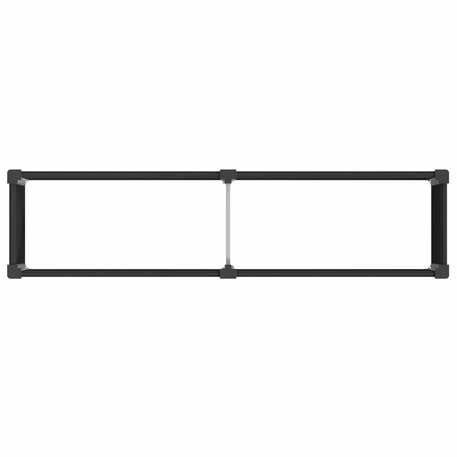 vidaXL Υπερυψωμένη Ζαρντινιέρα Μαύρο 200 x 50 x 91 cm - Image 5