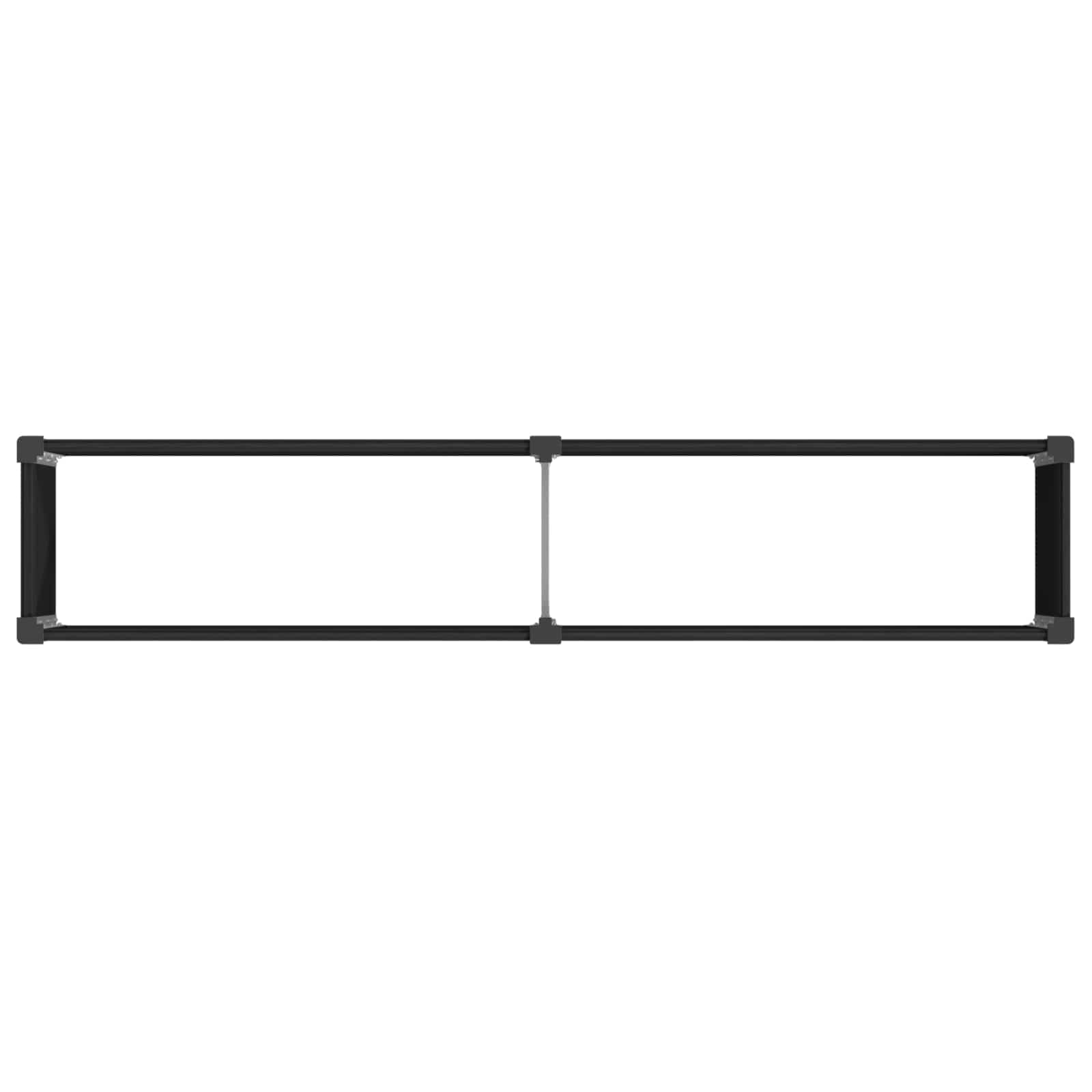 vidaXL Υπερυψωμένη Ζαρντινιέρα Μαύρο 250 x 50 x 54 cm - Image 5