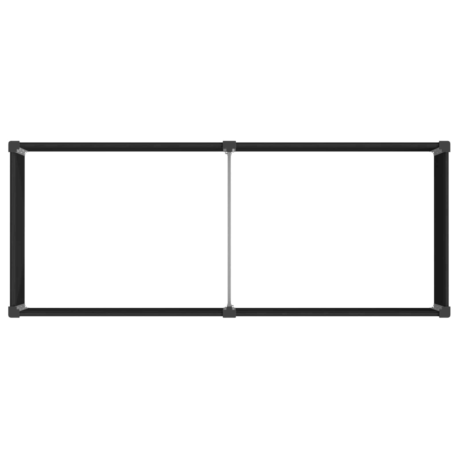 vidaXL Υπερυψωμένη Ζαρντινιέρα Μαύρο 250 x 100 x 91 cm - Image 5