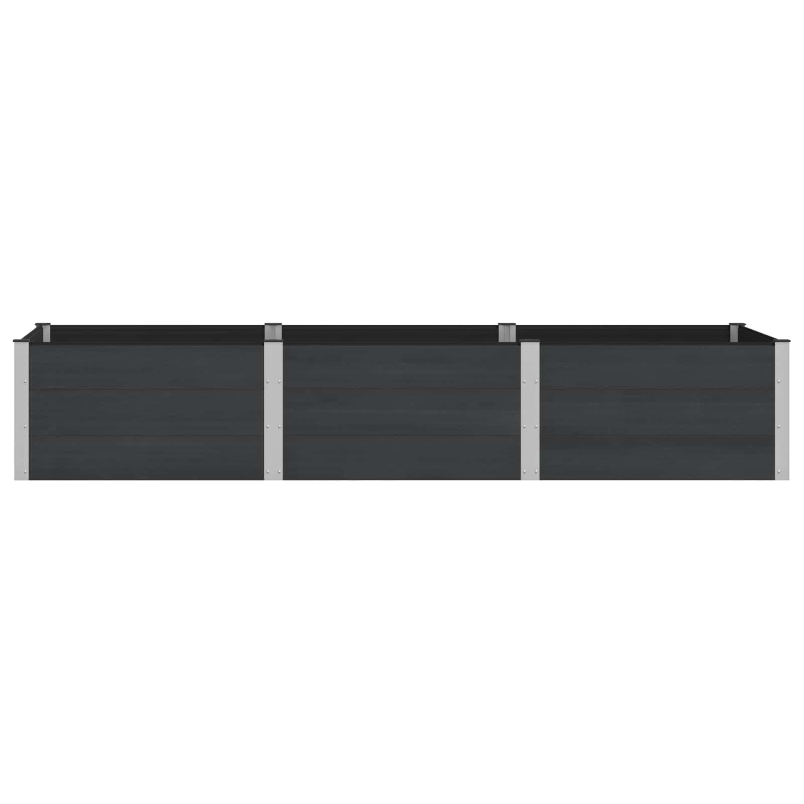vidaXL Υπερυψωμένη Ζαρντινιέρα Μαύρο 300 x 100 x 54 cm - Image 3