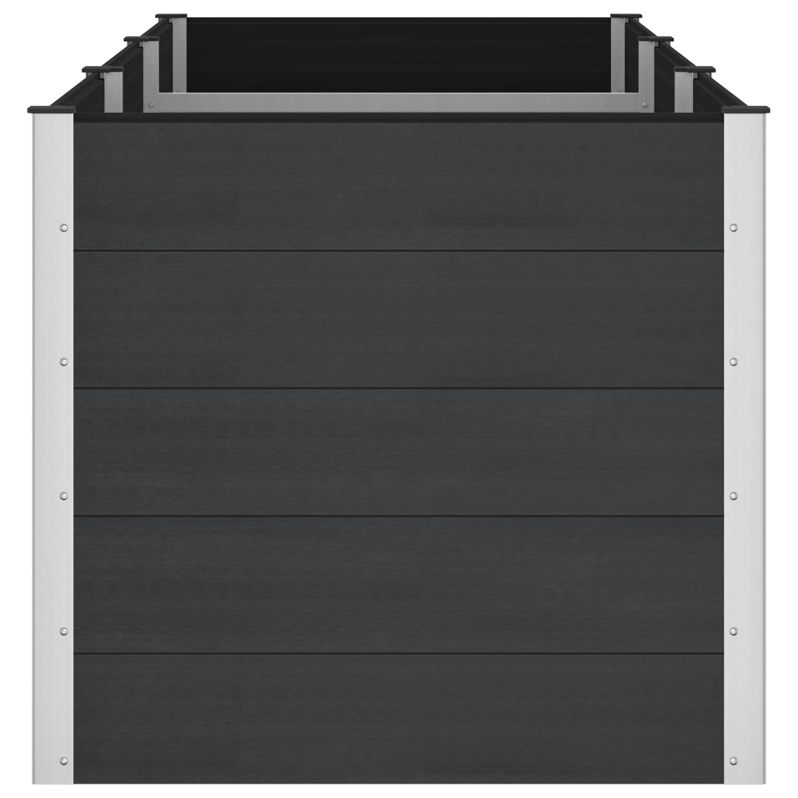 vidaXL Υπερυψωμένη Ζαρντινιέρα Μαύρο 300 x 100 x 91 cm - Image 4