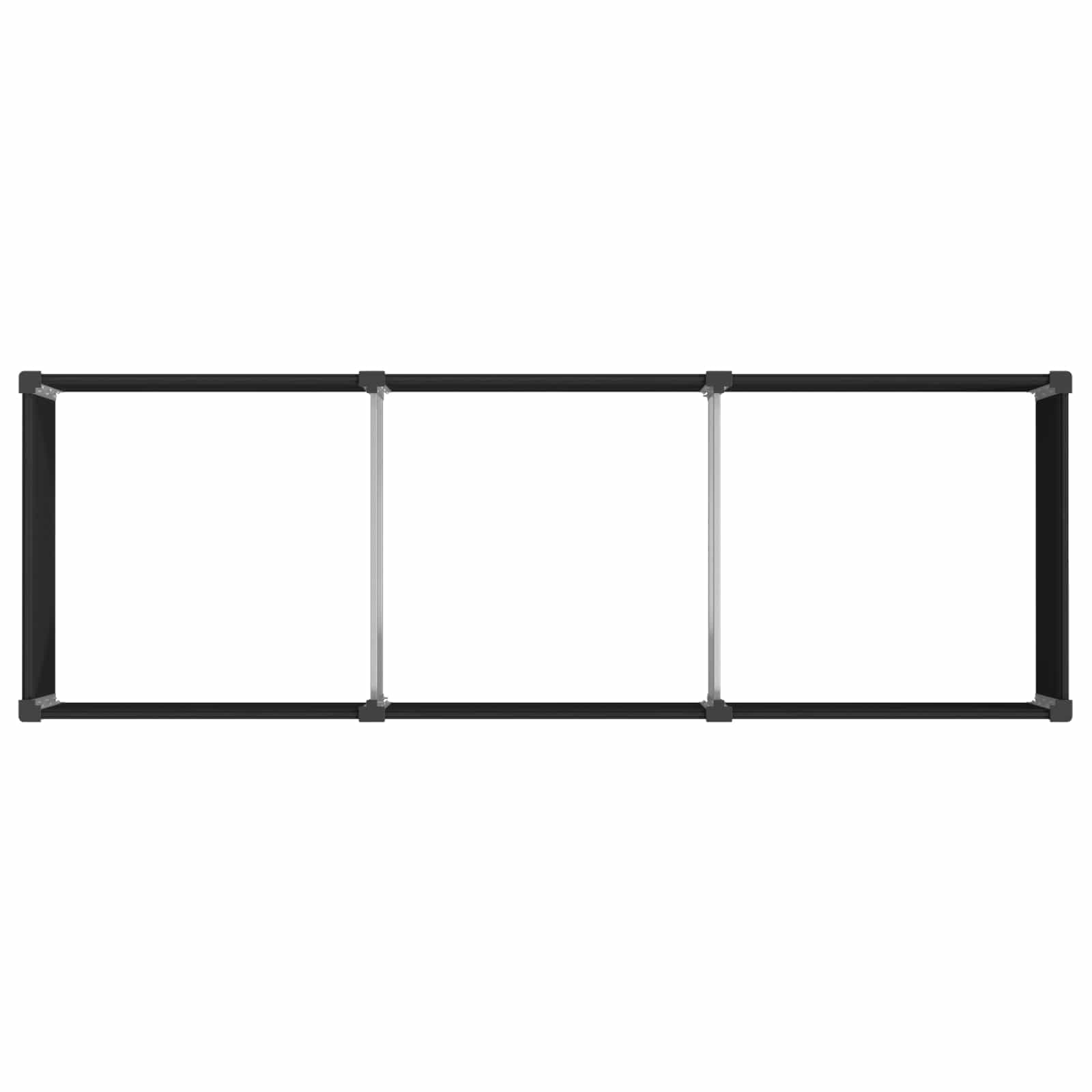 vidaXL Υπερυψωμένη Ζαρντινιέρα Μαύρο 300 x 100 x 91 cm - Image 5