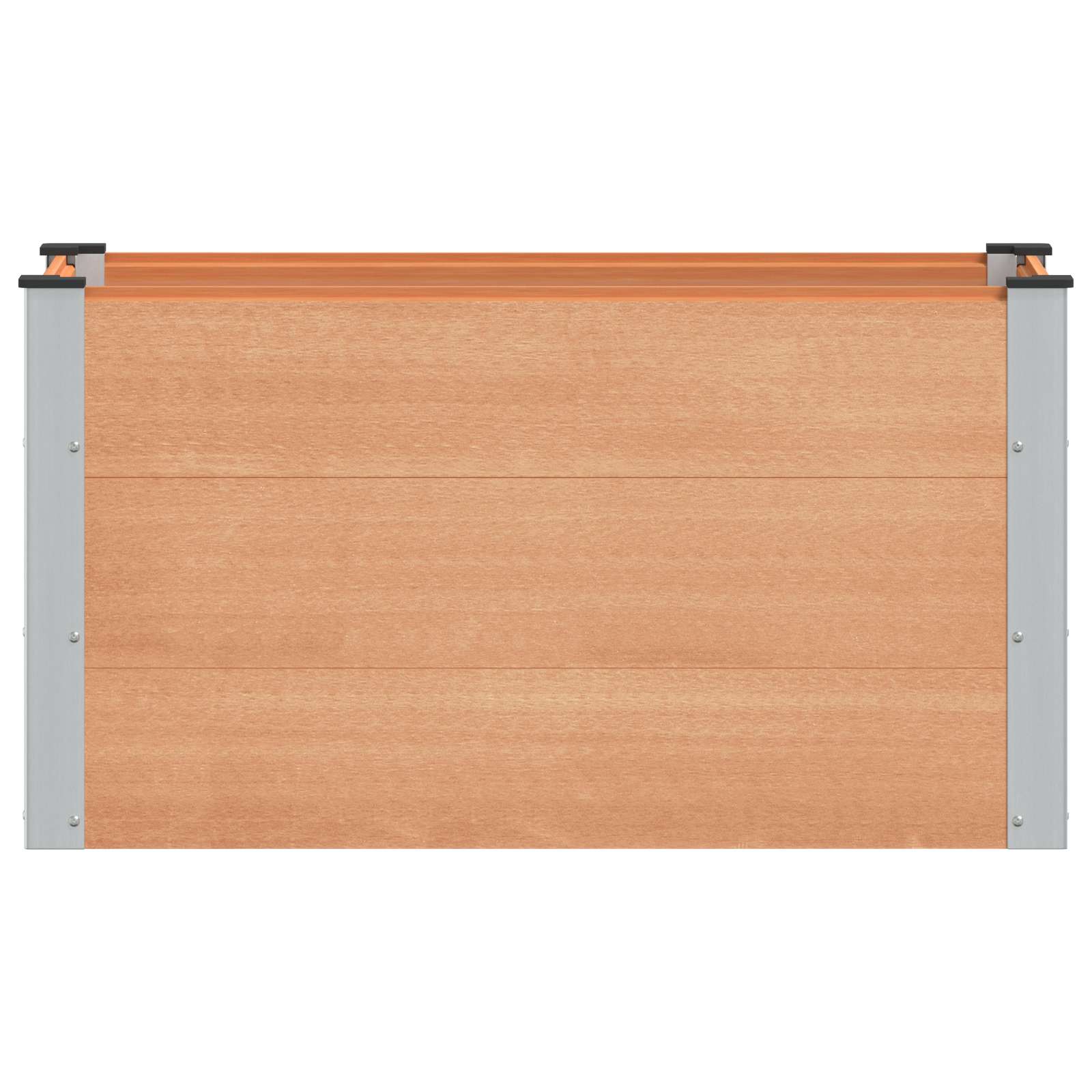 vidaXL Υπερυψωμένη Ζαρντινιέρα Καφέ 100 x 50 x 54 cm WPC και Αλουμίνιο - Image 3