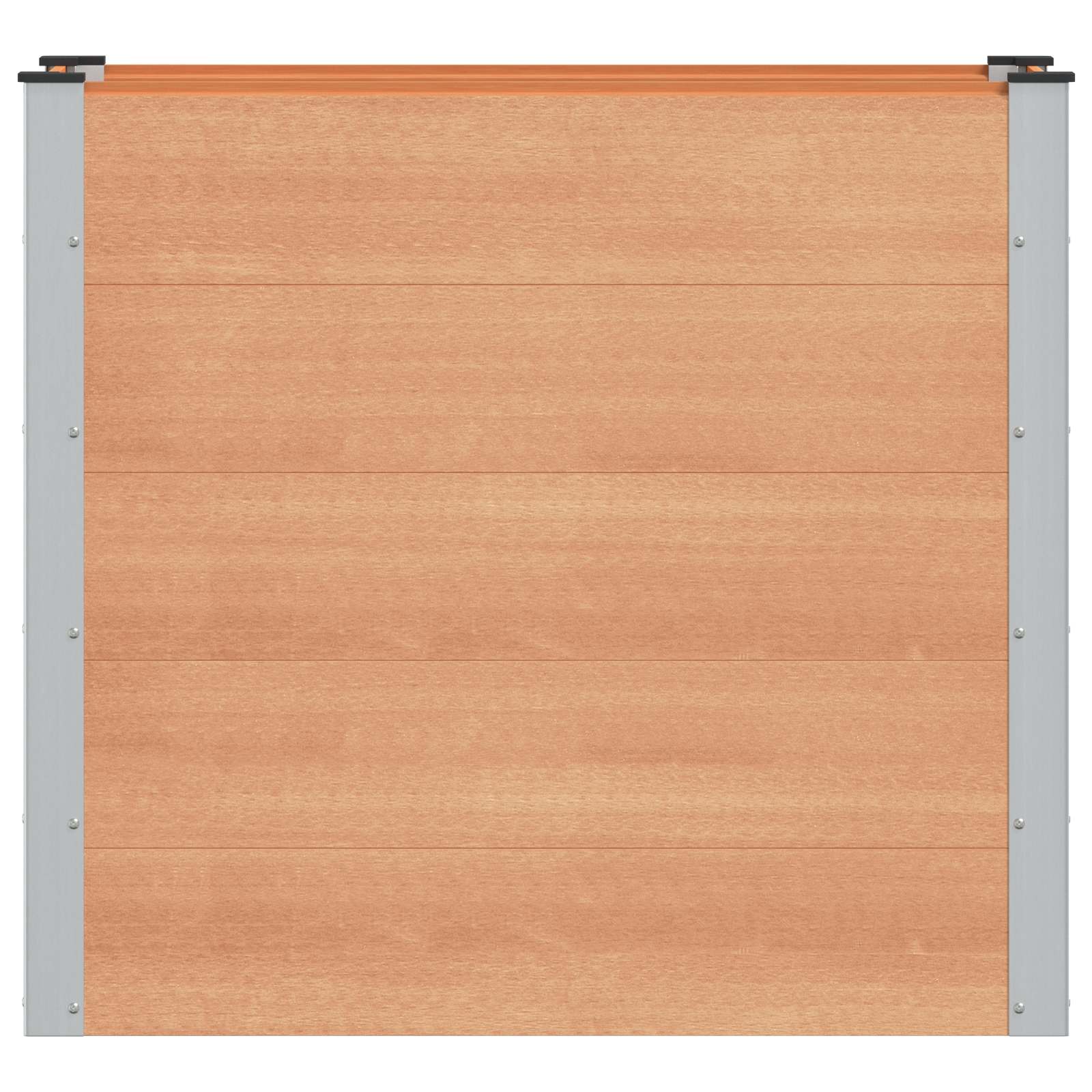 vidaXL Υπερυψωμένη Ζαρντινιέρα Καφέ 100 x 50 x 91 cm WPC και Αλουμίνιο - Image 3