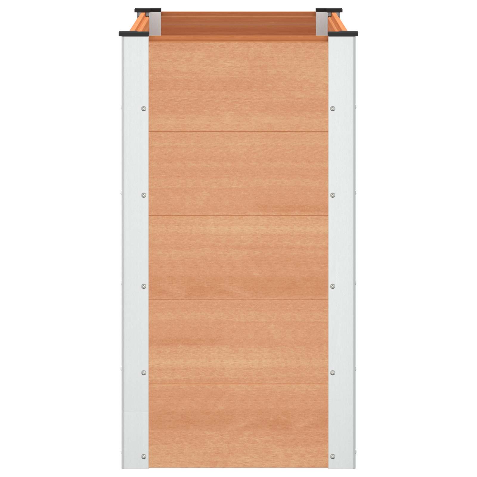 vidaXL Υπερυψωμένη Ζαρντινιέρα Καφέ 100 x 50 x 91 cm WPC και Αλουμίνιο - Image 4