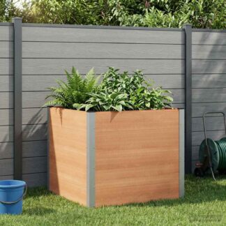 vidaXL Υπερυψωμένη Ζαρντινιέρα Καφέ 100 x 100 x 91 cm