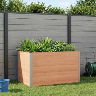 vidaXL Υπερυψωμένη Ζαρντινιέρα Καφέ 150 x 100 x 91 cm
