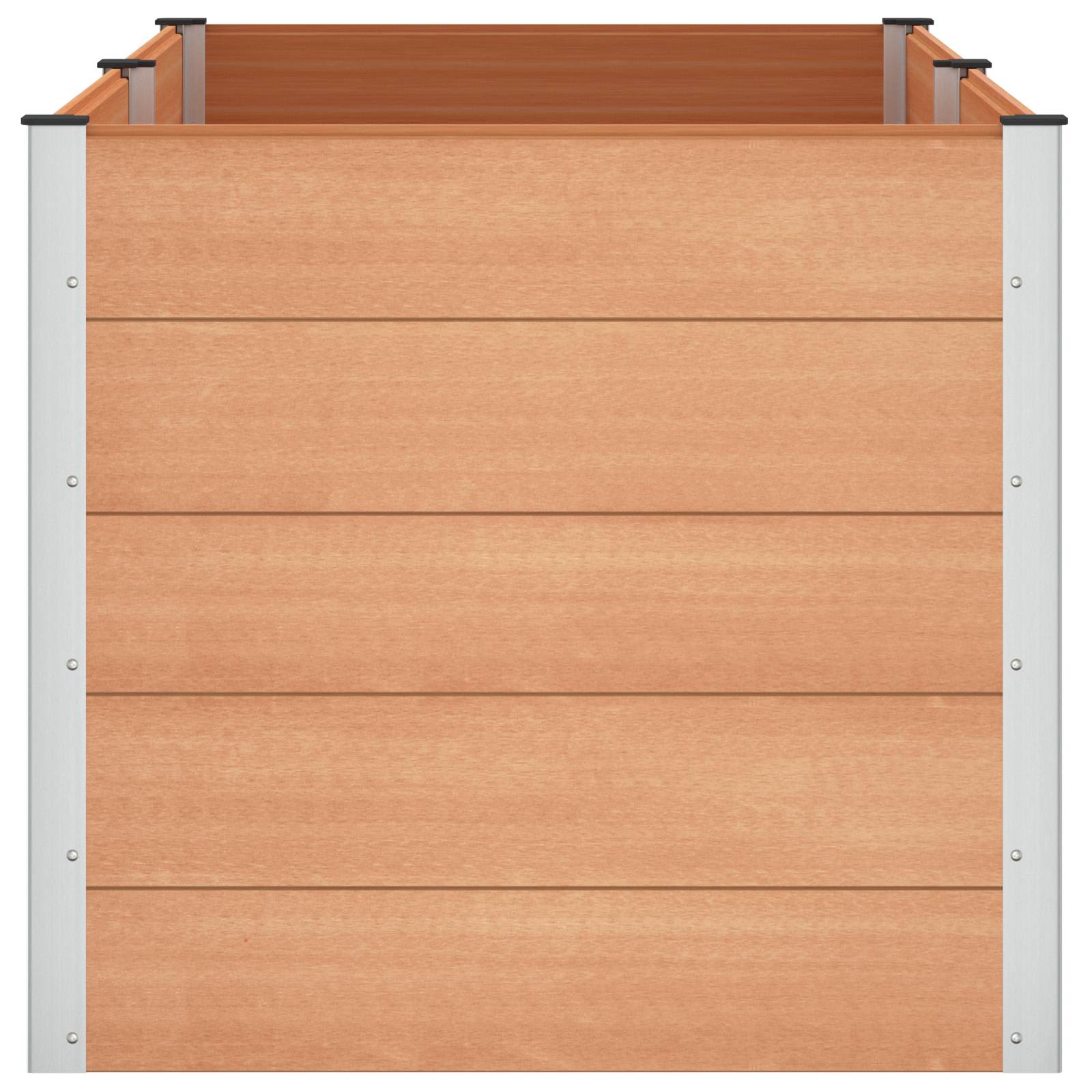 vidaXL Υπερυψωμένη Ζαρντινιέρα Καφέ 200 x 100 x 91 εκ - Image 4