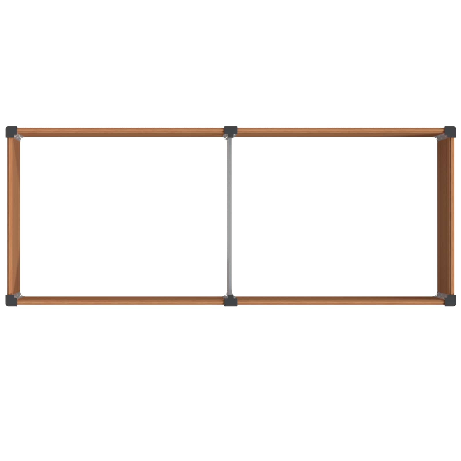vidaXL Υπερυψωμένη Ζαρντινιέρα Καφέ 250 x 100 x 91 cm - Image 5