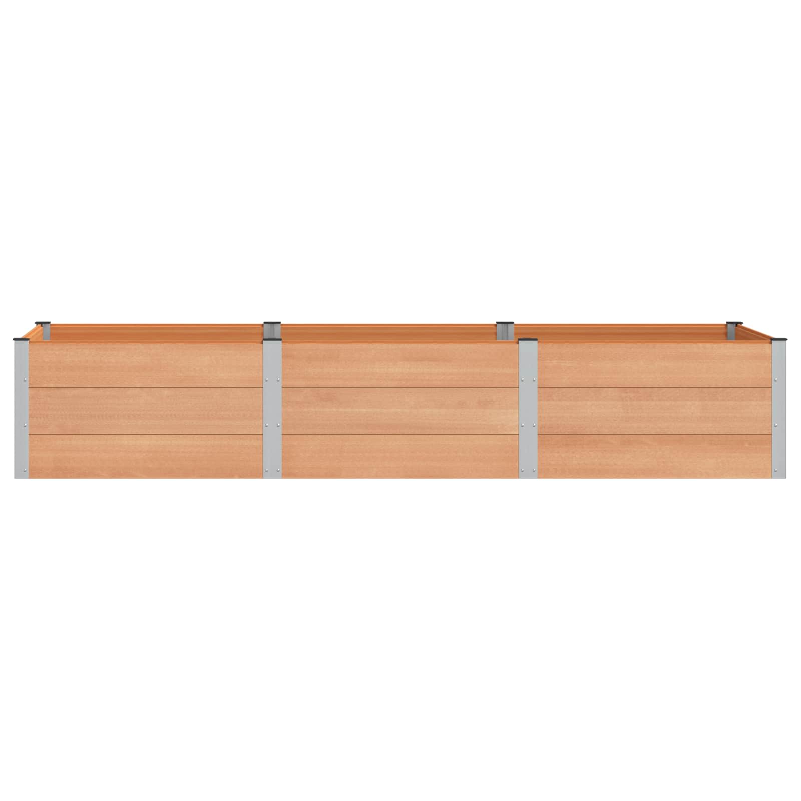 vidaXL Υπερυψωμένη Ζαρντινιέρα Καφέ 300 x 100 x 54 cm - Image 3