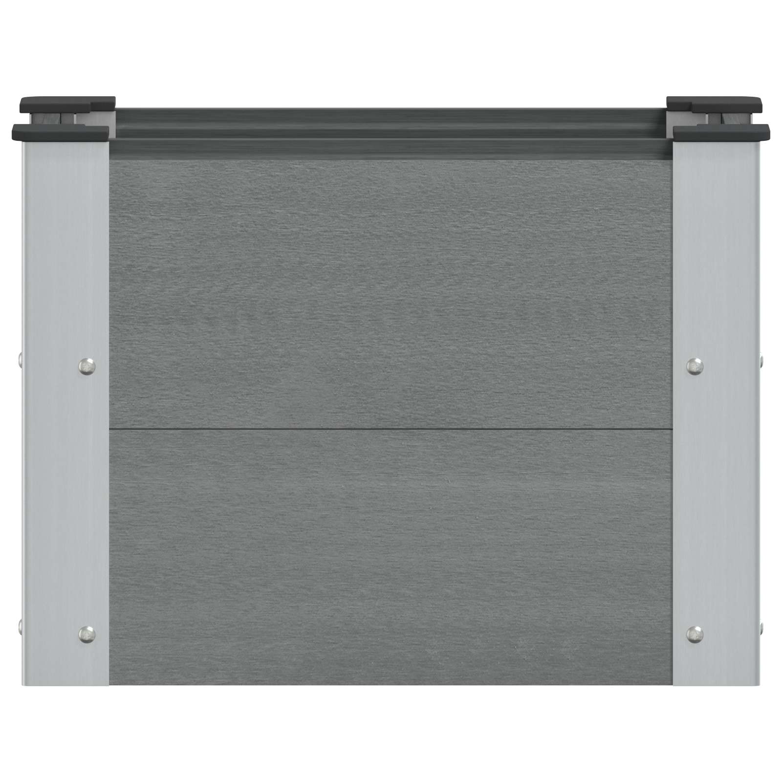 vidaXL Υπερυψωμένη Ζαρντινιέρα Γκρι 50 x 30 x 36 εκ WPC και Αλουμίνιο - Image 3