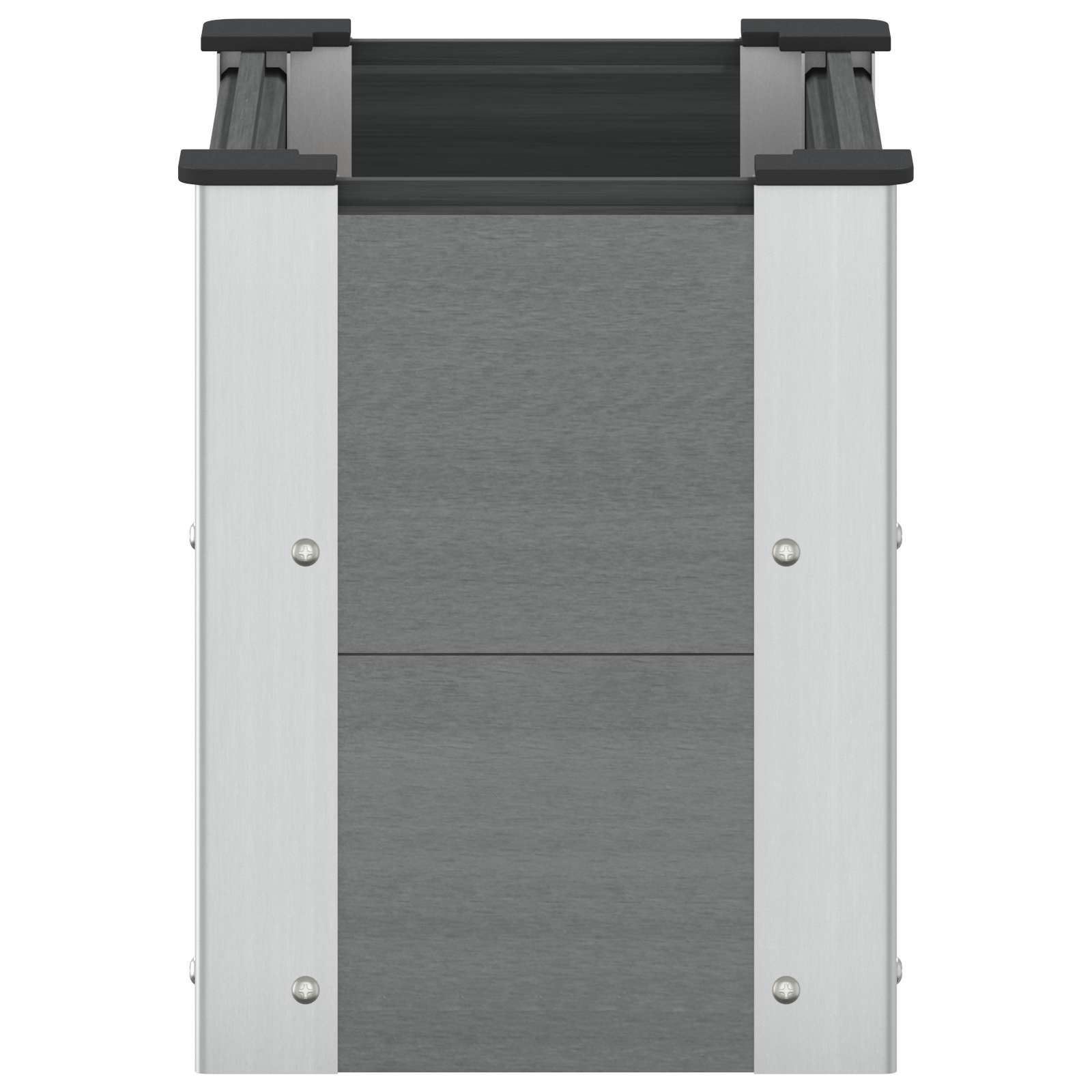 vidaXL Υπερυψωμένη Ζαρντινιέρα Γκρι 50 x 30 x 36 εκ WPC και Αλουμίνιο - Image 4