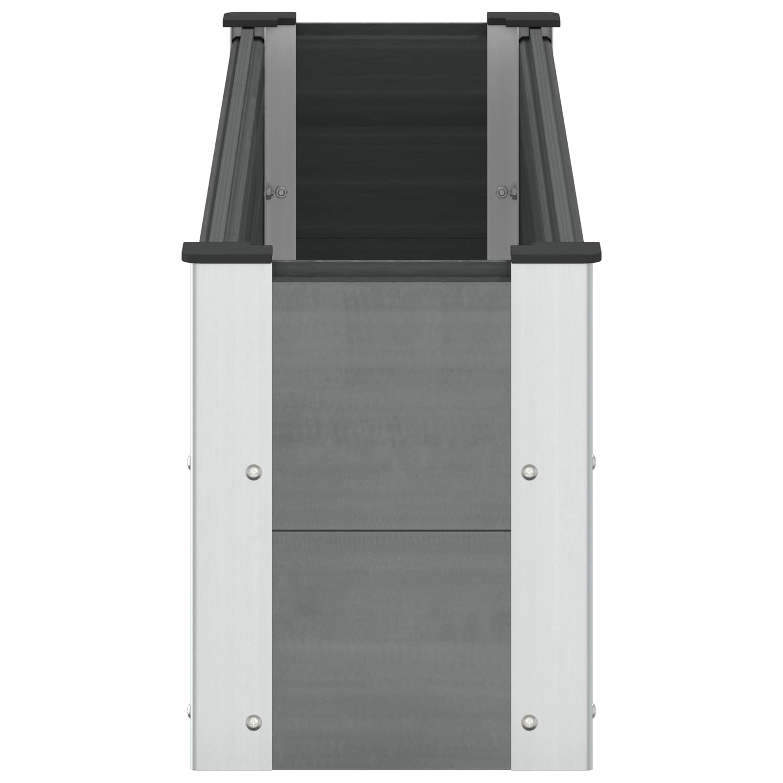 vidaXL Υπερυψωμένη Ζαρντινιέρα Γκρι 150 x 30 x 36 εκ WPC και Αλουμίνιο - Image 4