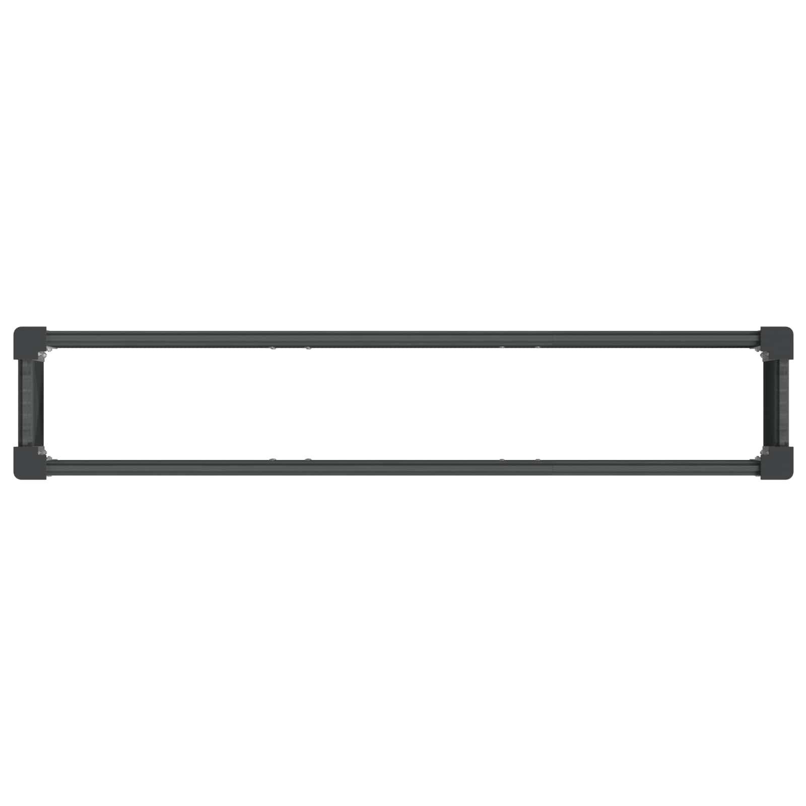 vidaXL Υπερυψωμένη Ζαρντινιέρα Γκρι 150 x 30 x 72 εκ WPC και Αλουμίνιο - Image 5