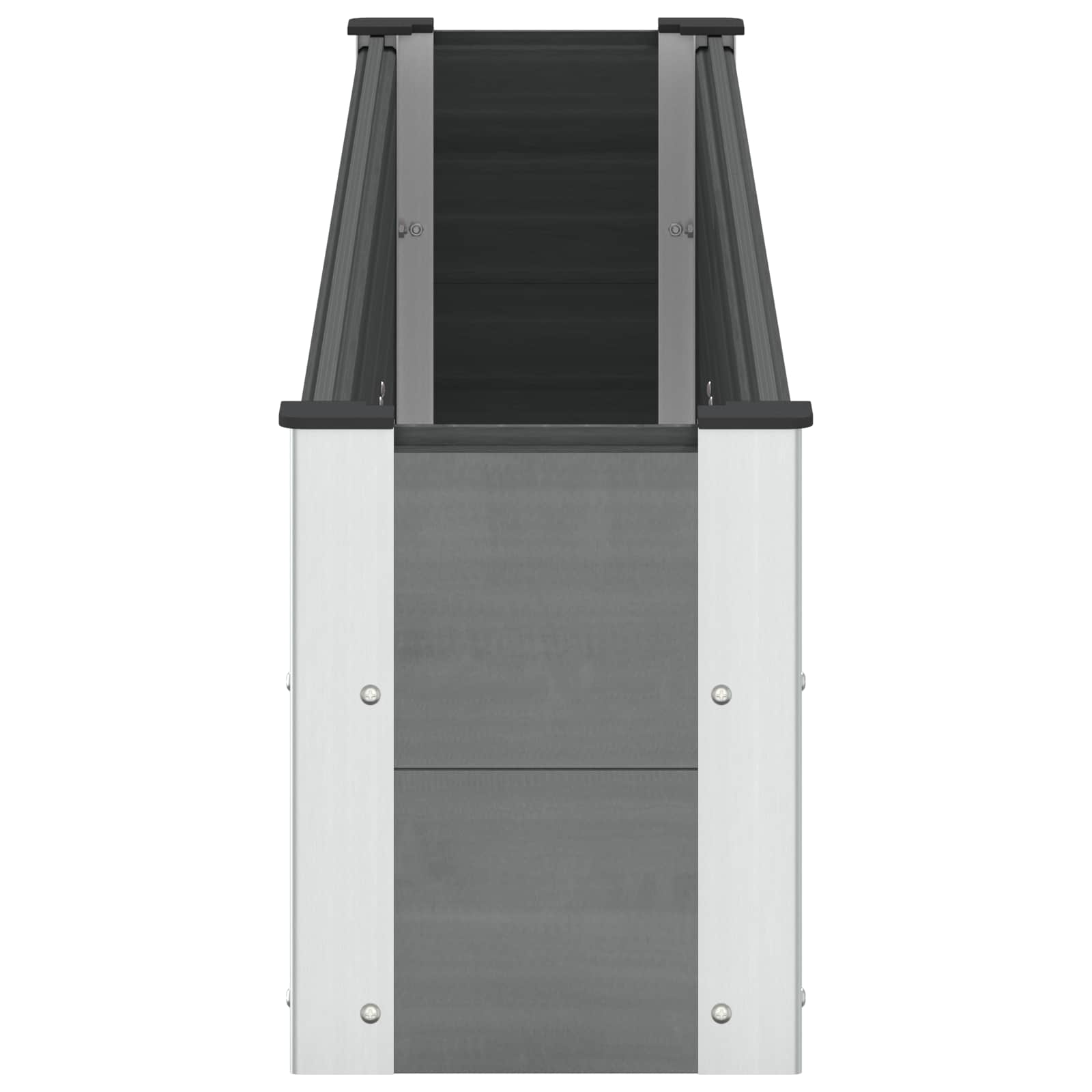 vidaXL Υπερυψωμένη Ζαρντινιέρα Γκρι 200 x 30 x 36 εκ WPC και Αλουμίνιο - Image 4