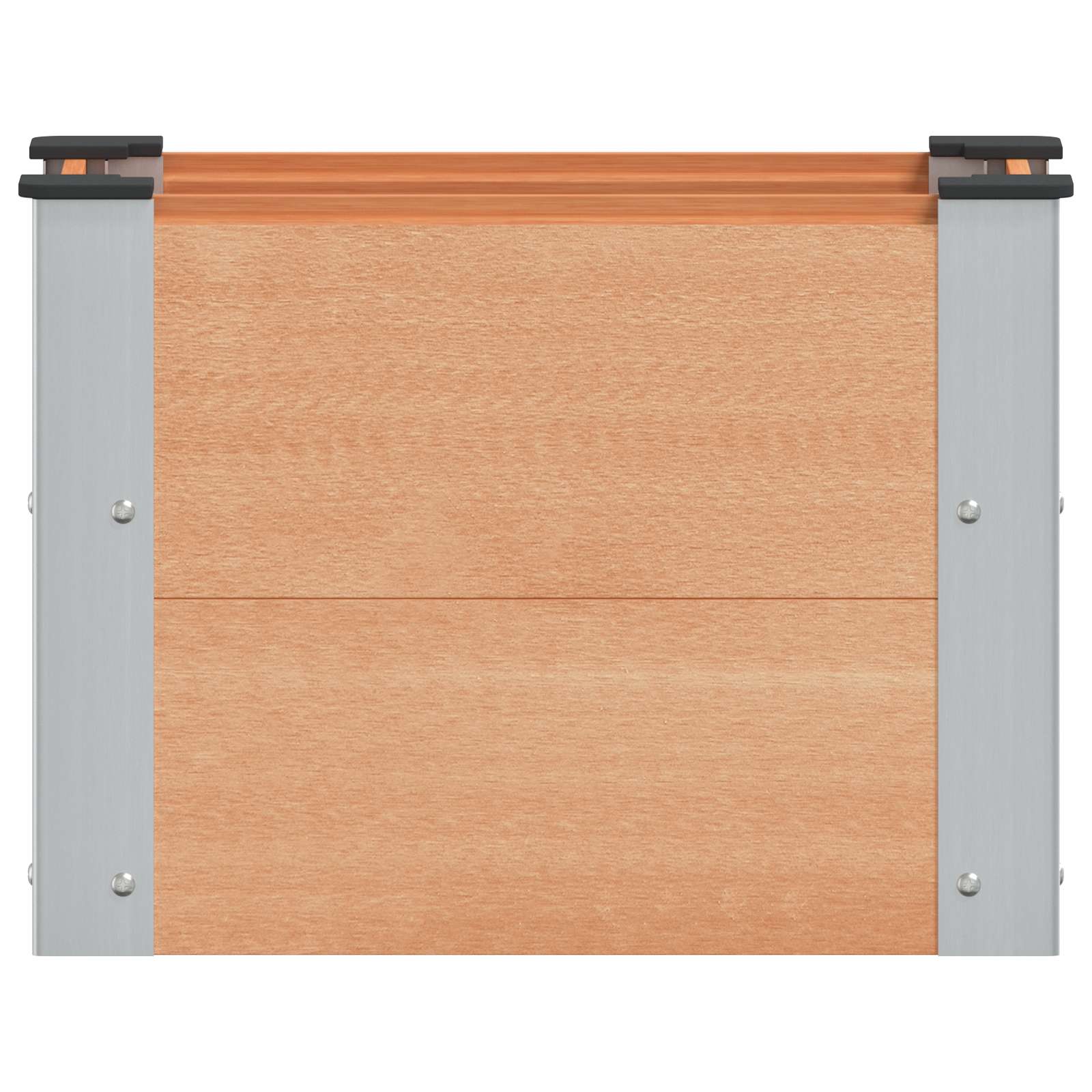 vidaXL Υπερυψωμένη Ζαρντινιέρα Καφέ 50 x 30 x 36 εκ WPC και Αλουμίνιο - Image 3