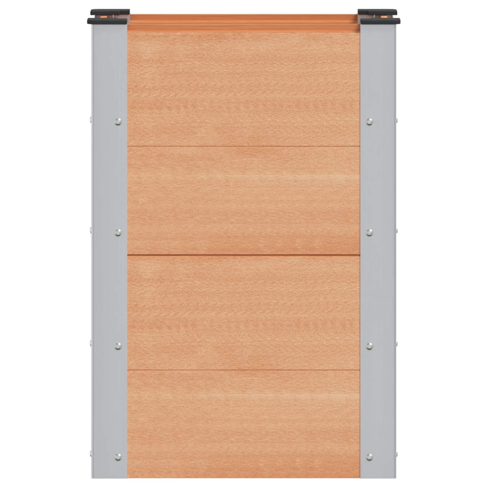 vidaXL Υπερυψωμένη Ζαρντινιέρα Καφέ 50 x 30 x 72 εκ WPC και Αλουμίνιο - Image 3