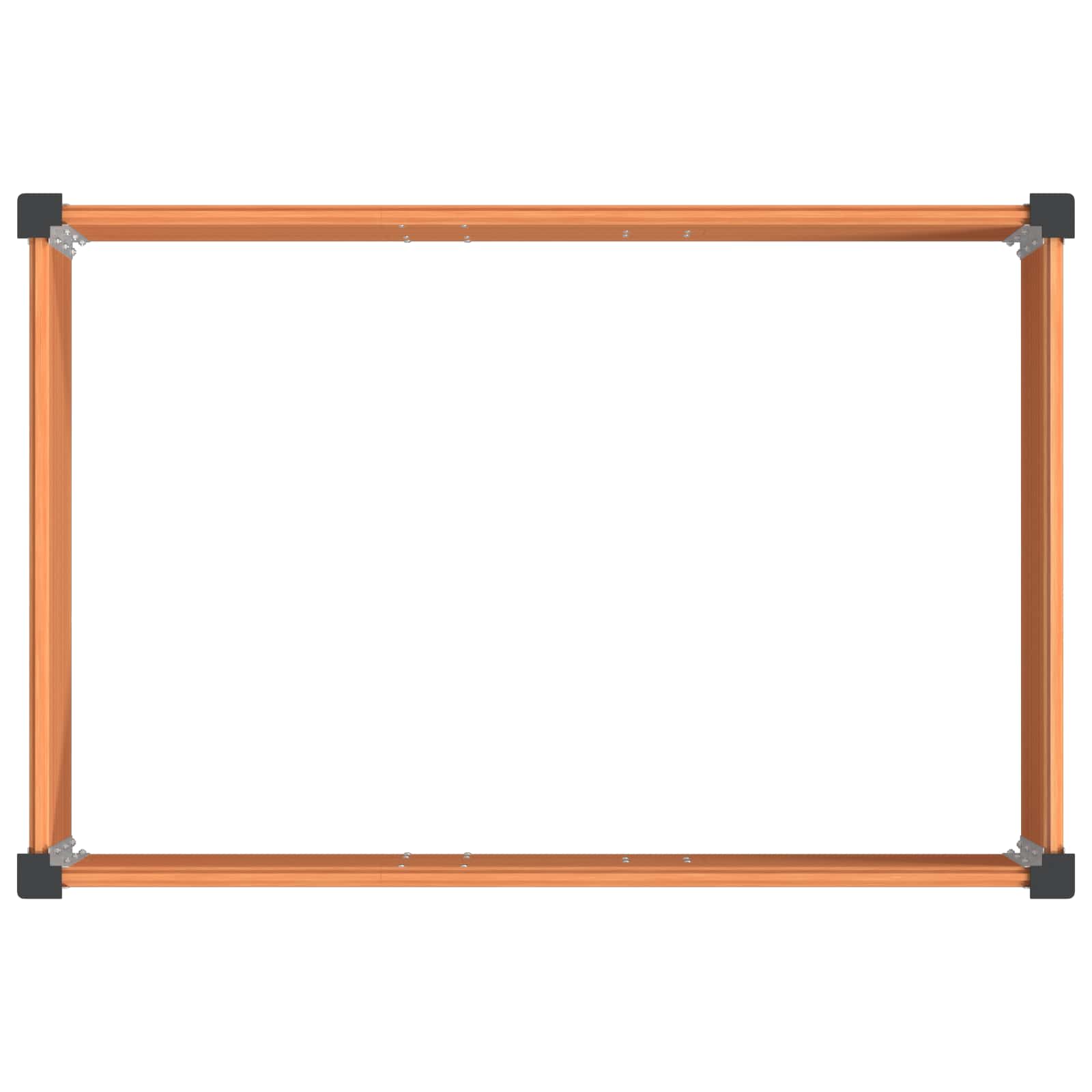 vidaXL Υπερυψωμένη Ζαρντινιέρα Καφέ 50 x 30 x 72 εκ WPC και Αλουμίνιο - Image 5