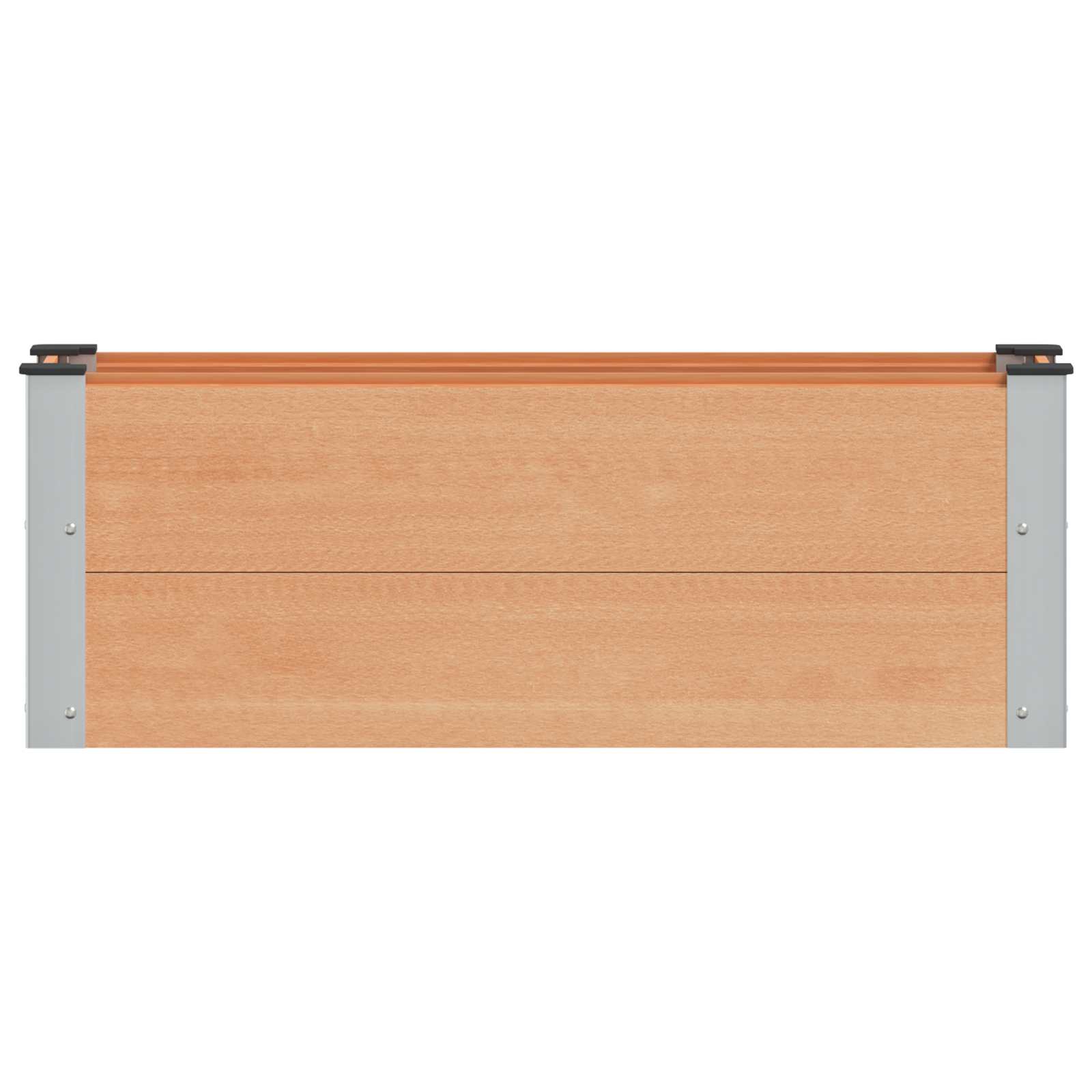 vidaXL Υπερυψωμένη Ζαρντινιέρα Καφέ 100 x 30 x 36 cm WPC και Αλουμίνιο - Image 3
