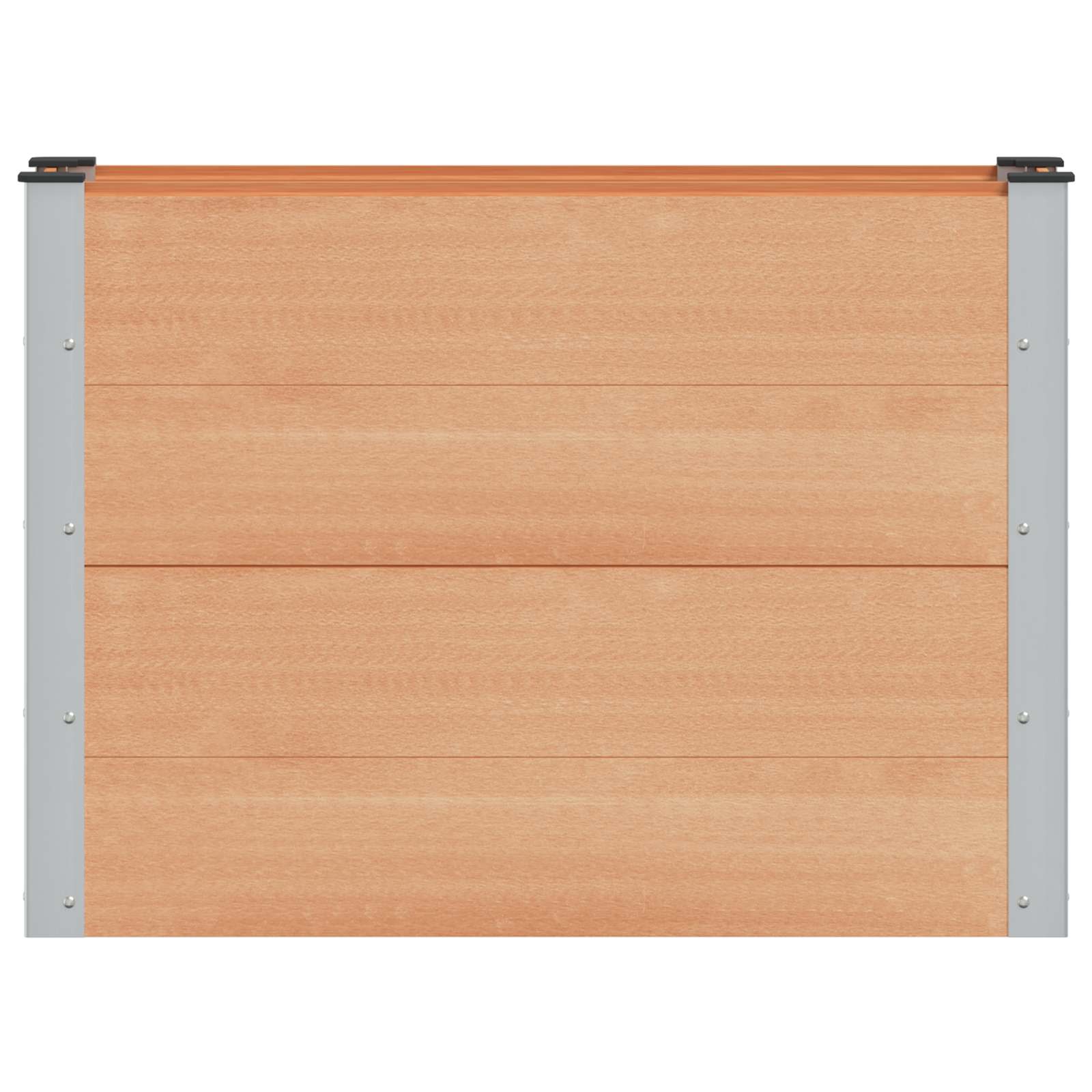 vidaXL Υπερυψωμένη Ζαρντινιέρα Καφέ 100 x 30 x 72 εκ WPC και Αλουμίνιο - Image 3