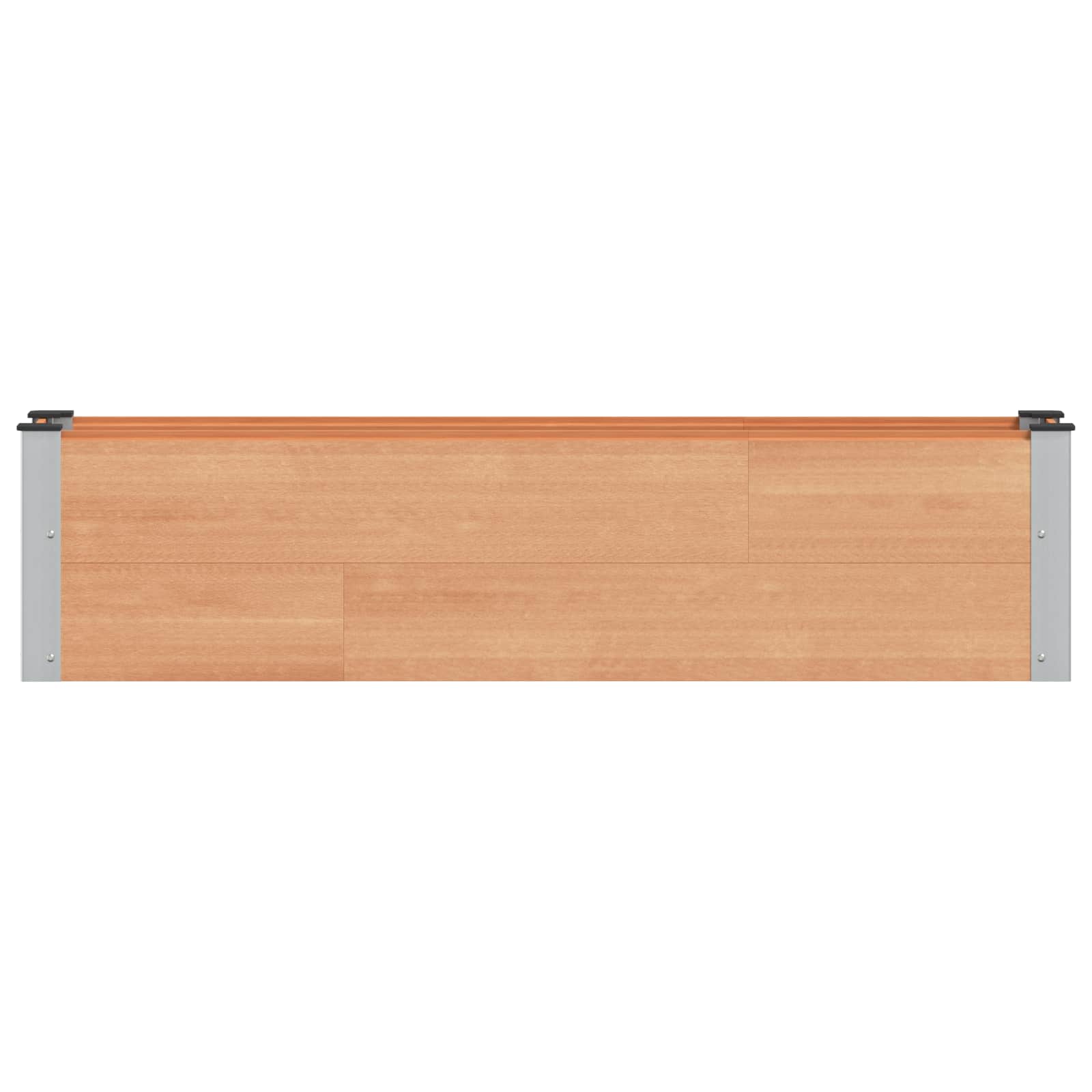 vidaXL Υπερυψωμένη Ζαρντινιέρα Καφέ 150 x 30 x 36 εκ WPC και Αλουμίνιο - Image 3